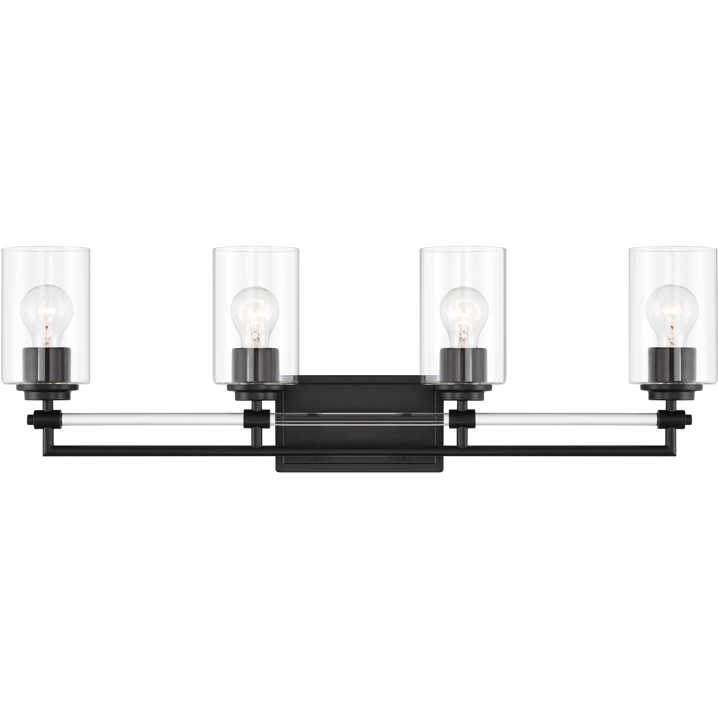 Binsly 4 Light 32 inch Coal Bath Vanity Light Wall Light