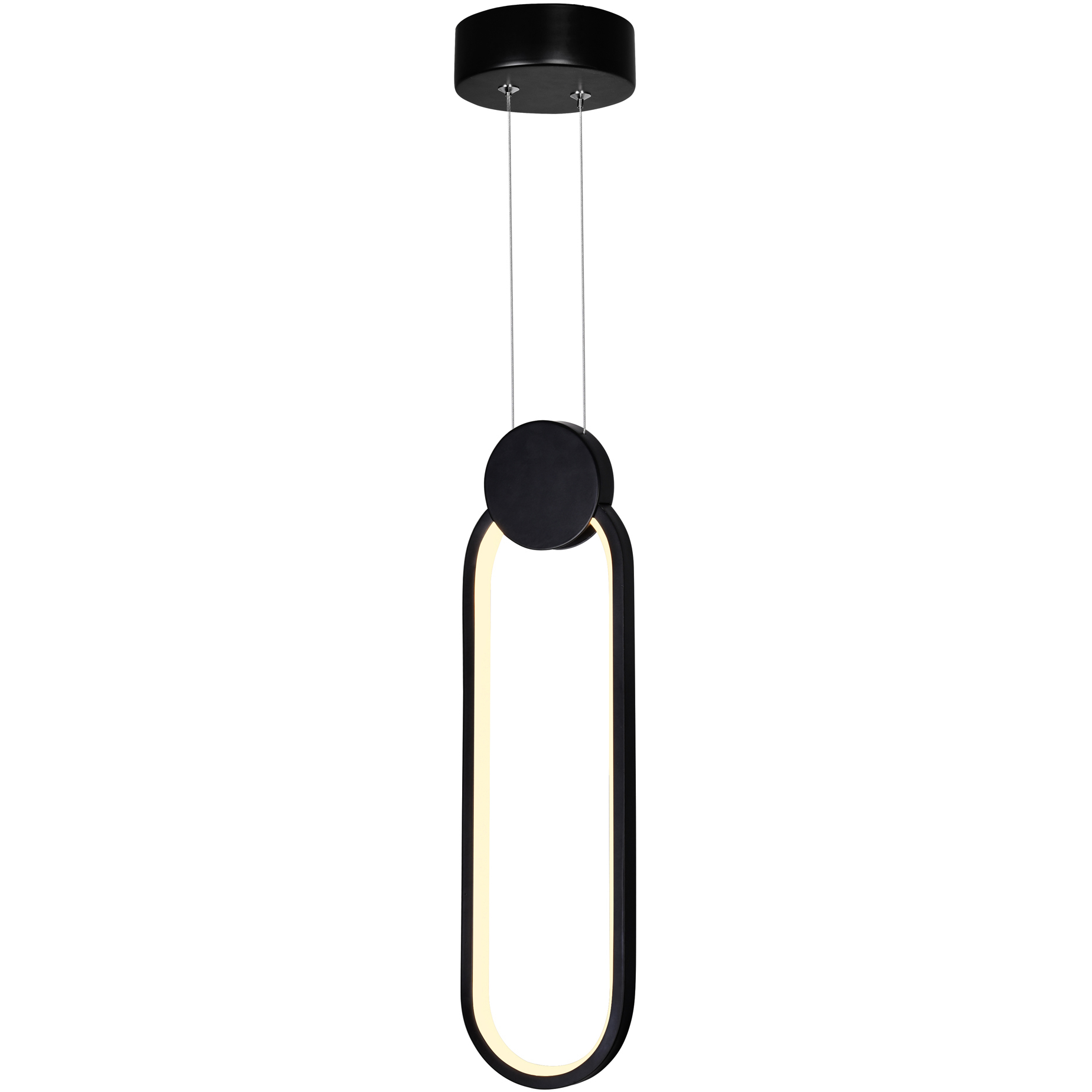 Pulley LED 4 inch Black Mini Pendant Ceiling Light