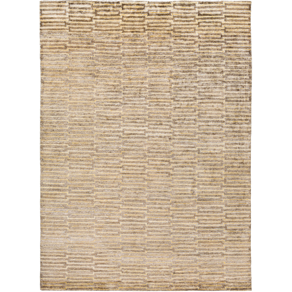 Platinum 36 X 24 inch Dark Brown, Tan, Medium Gray Rug