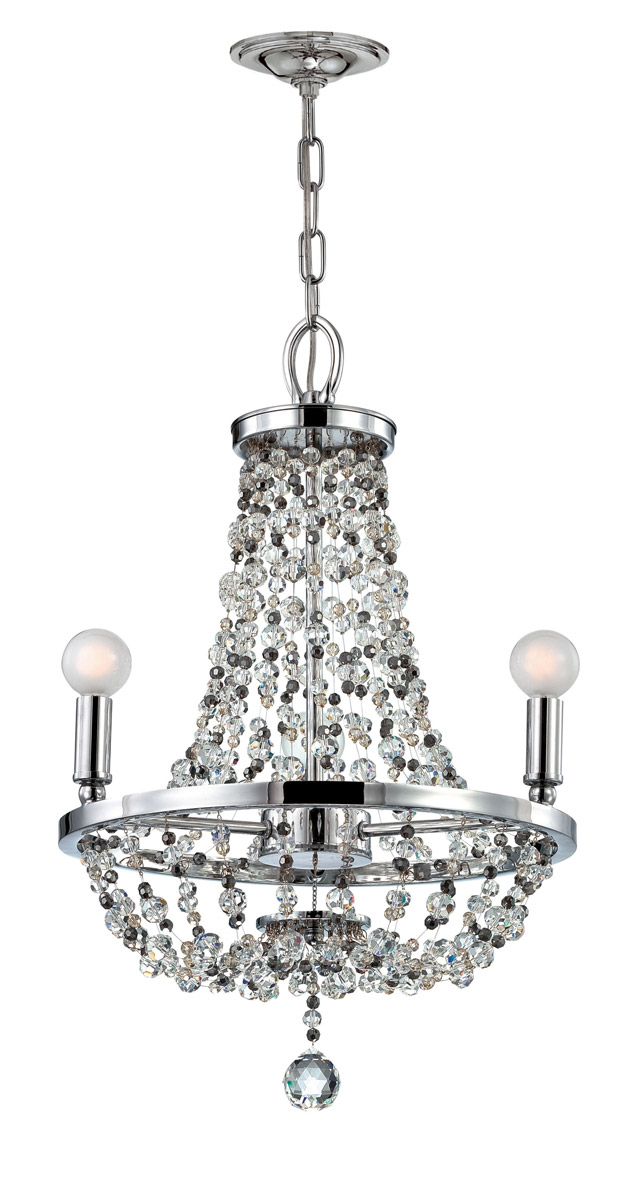 Channing 3 Light 15 inch Polished Chrome Mini Chandelier Ceiling Light