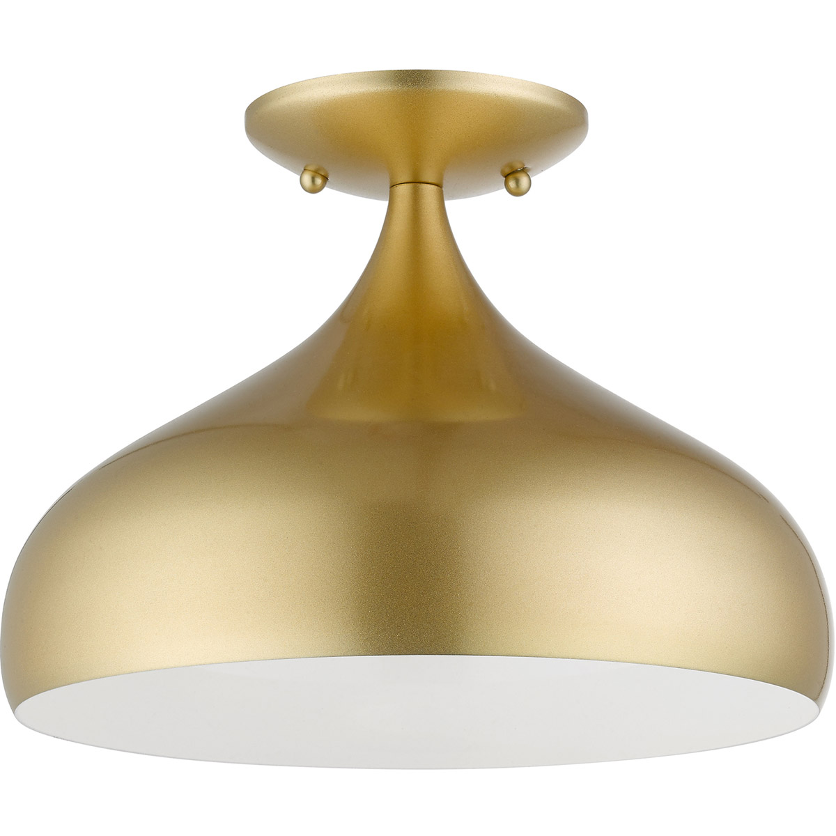 Amador 1 Light 11.75 inch Soft Gold Semi-Flush Mount Ceiling Light
