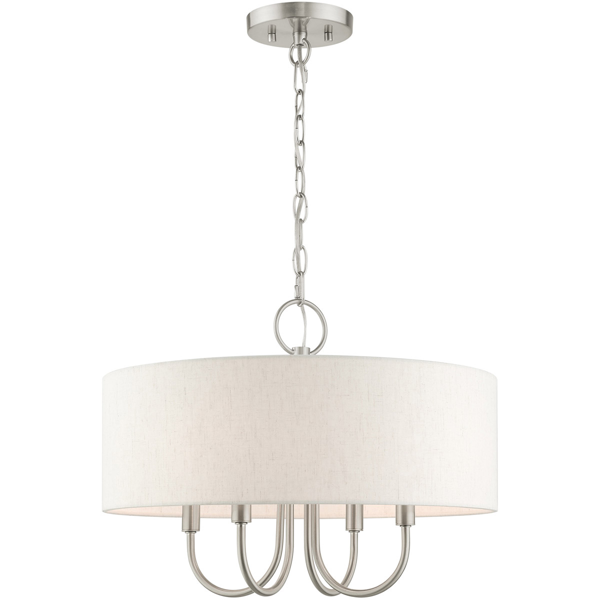 Blossom 4 Light 18 inch Brushed Nickel Pendant Chandelier Ceiling Light