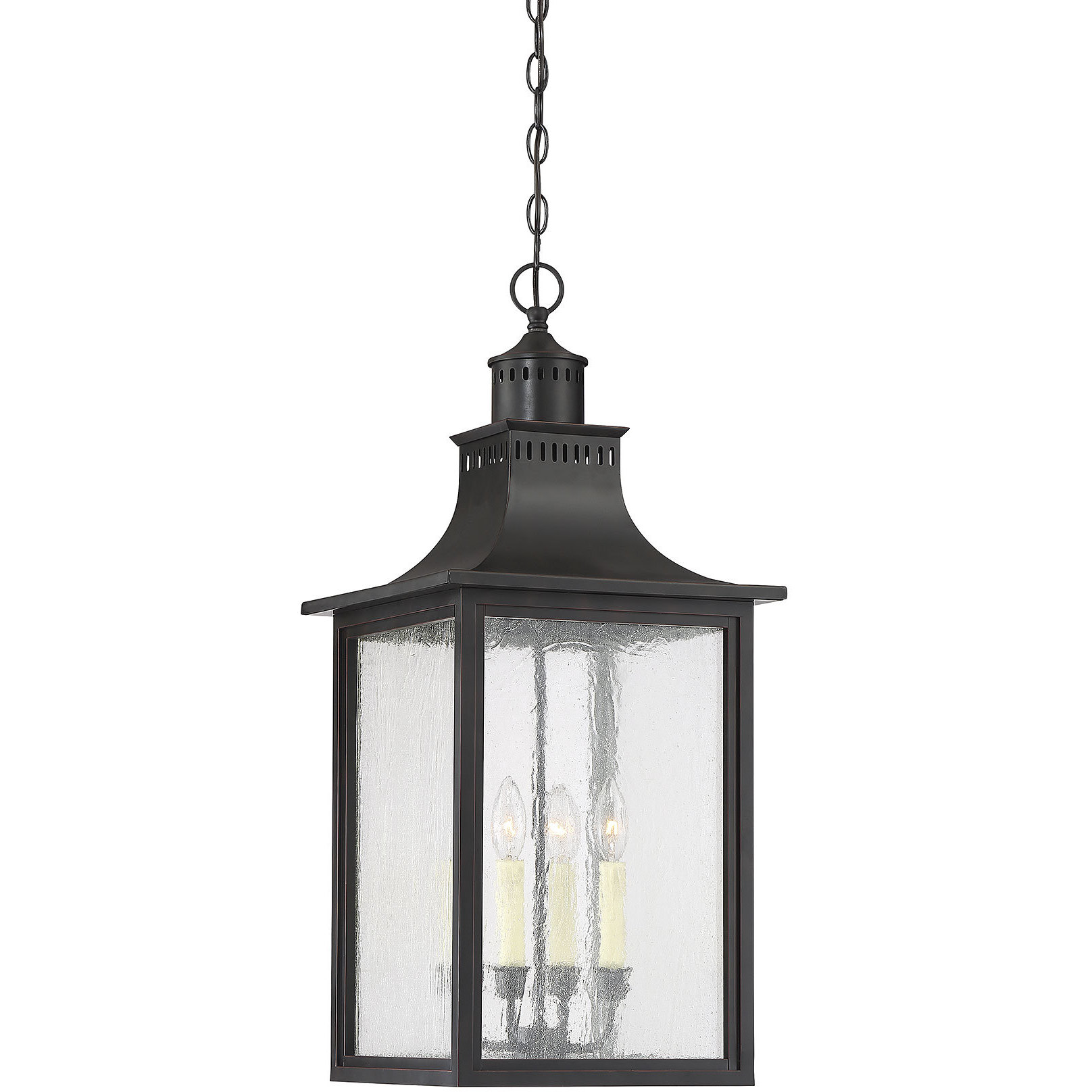 Monte Grande 4 Light 13 inch Slate Outdoor Hanging Lantern