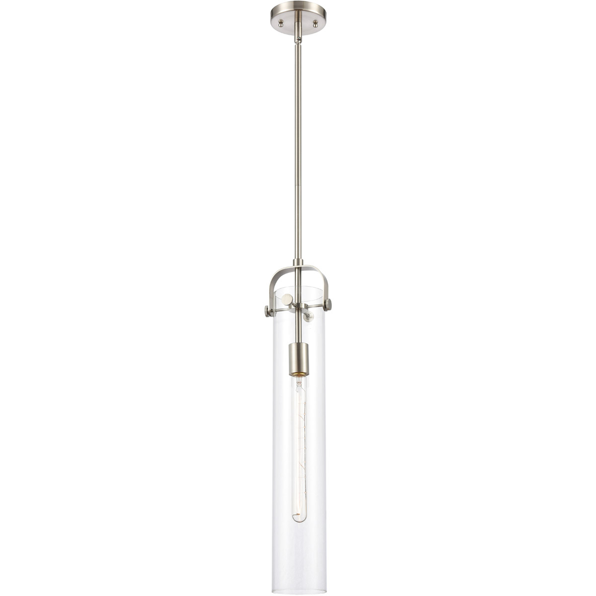 Restoration Pilaster 1 Light 5 inch Brushed Satin Nickel Mini Pendant Ceiling Light, Restoration