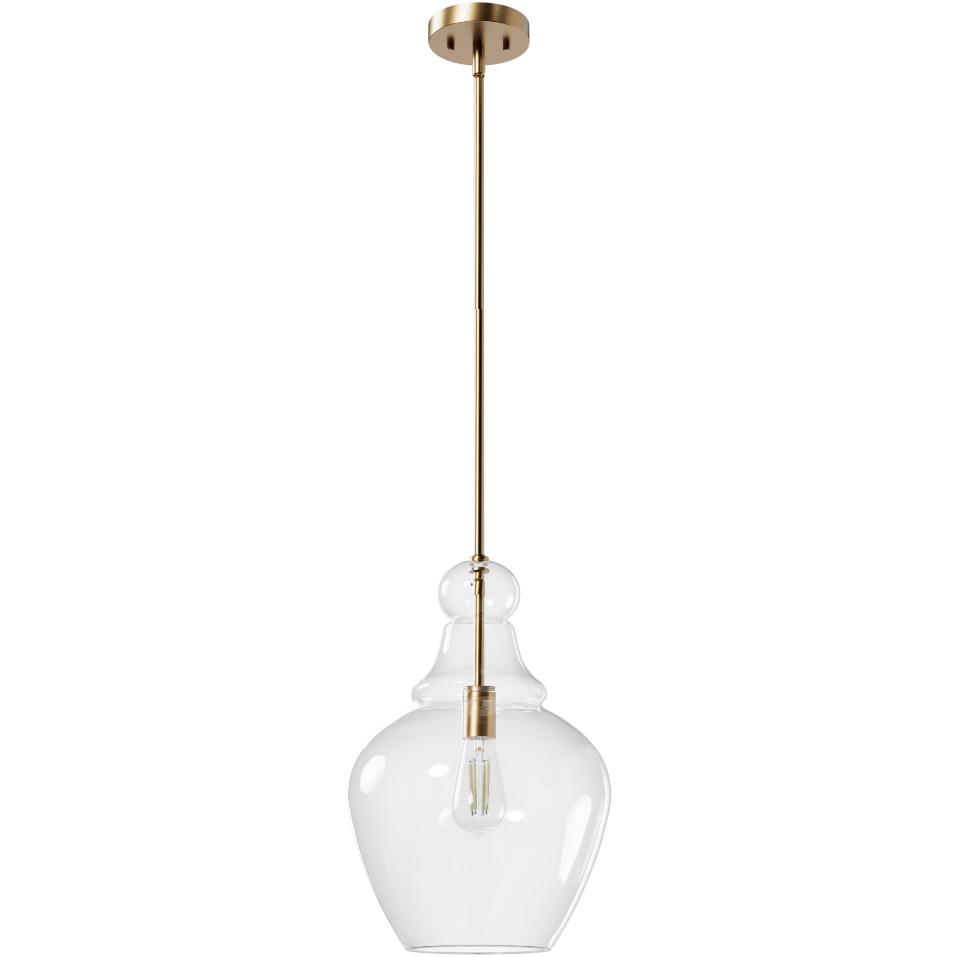 Maple Park 1 Light 12 inch Alturas Gold Pendant Ceiling Light
