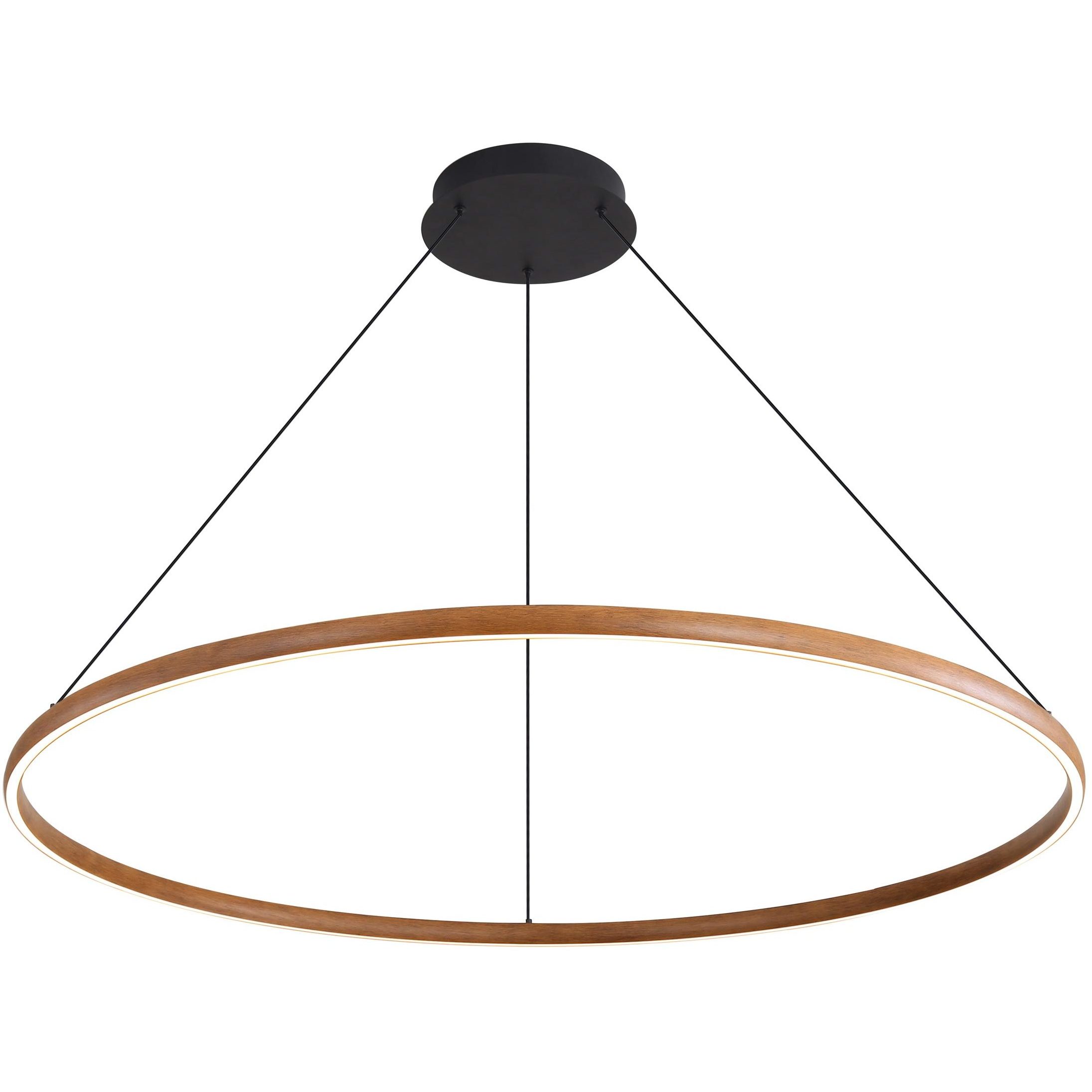Veritas LED 70.88 inch Walnut Chandelier Ceiling Light
