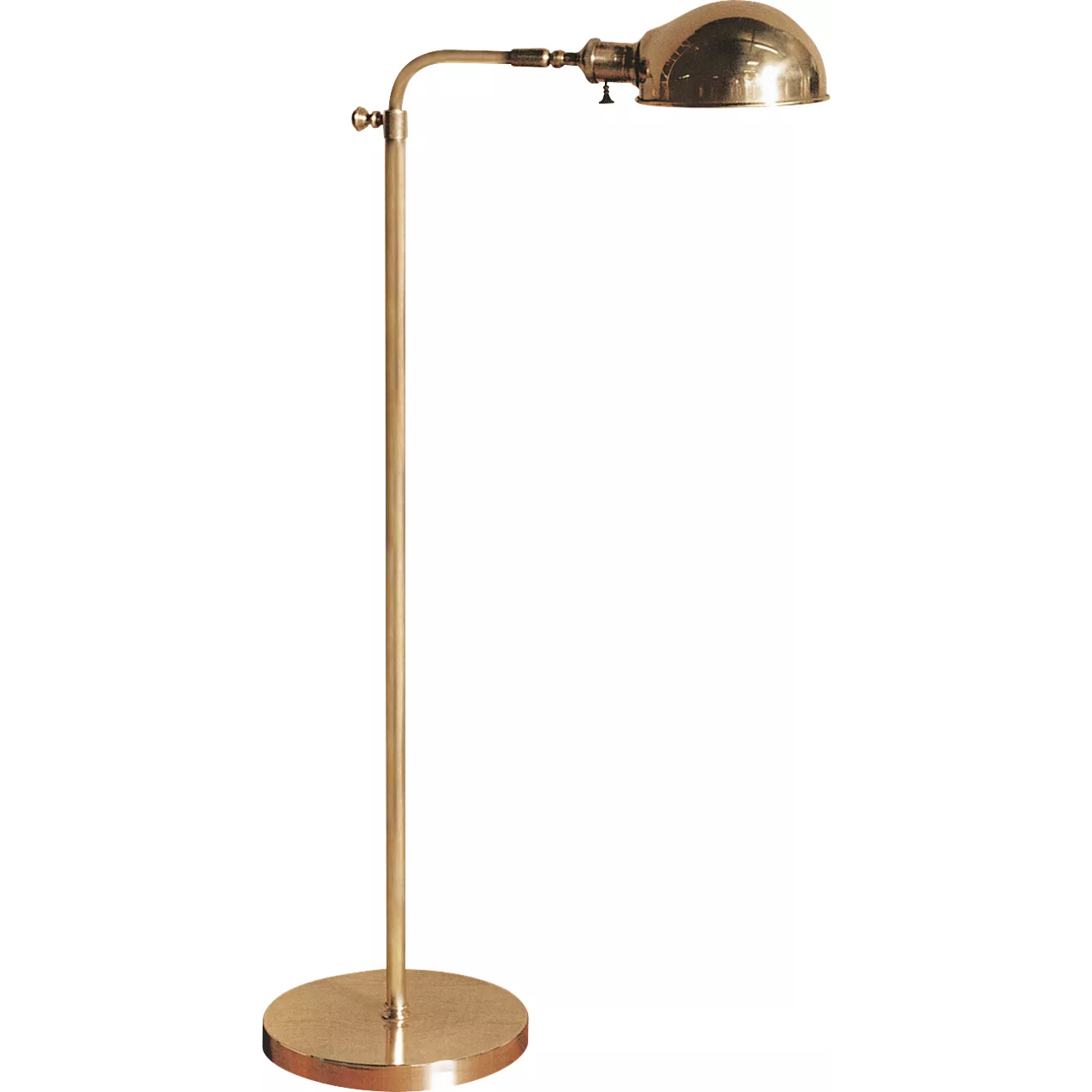 Old Pharmacy 36 inch 60 watt Hand-Rubbed Antique Brass Floor Lamp Portable Light