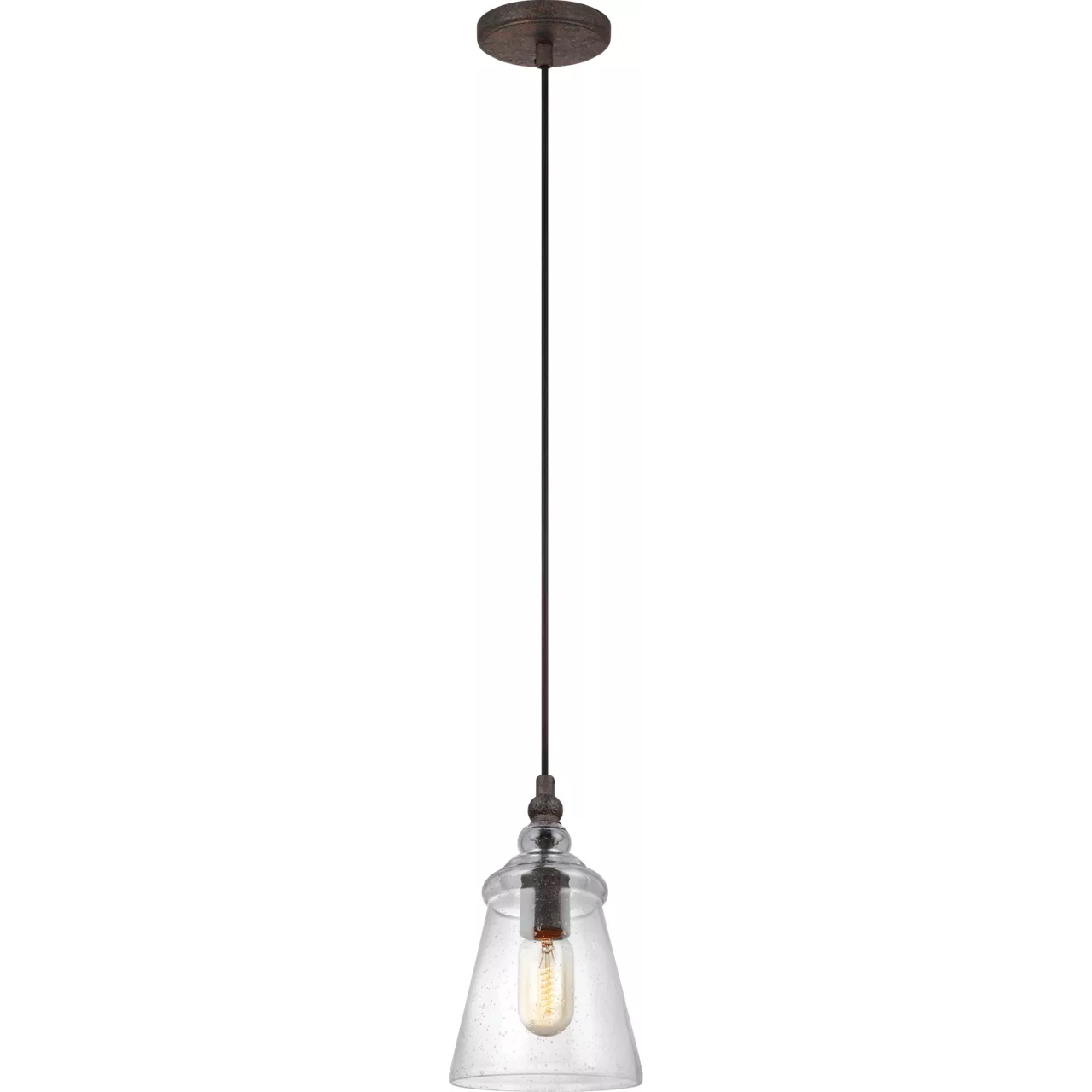 Kordell 1 Light 5.75 inch Dark Weathered Iron Pendant Ceiling Light