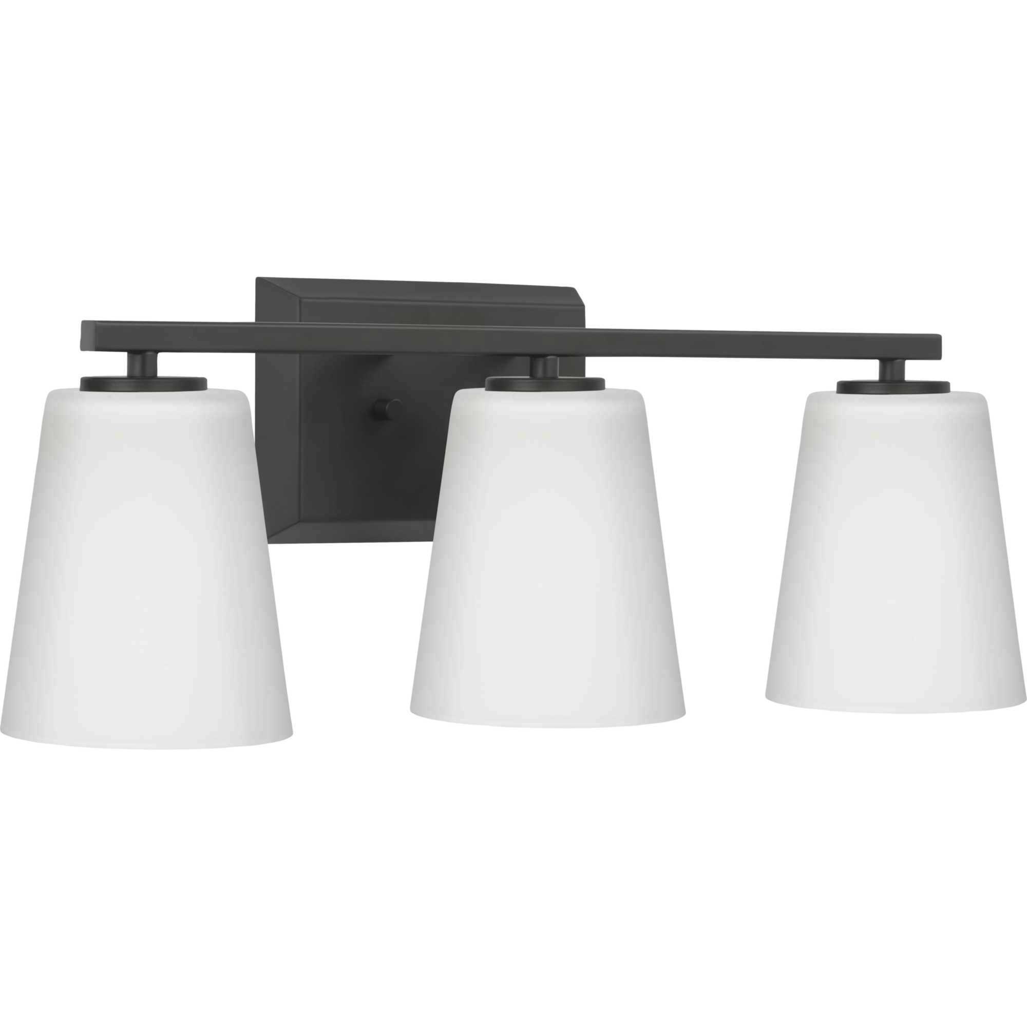 Vertex 3 Light 20.87 inch Matte Black Bath Light Wall Light