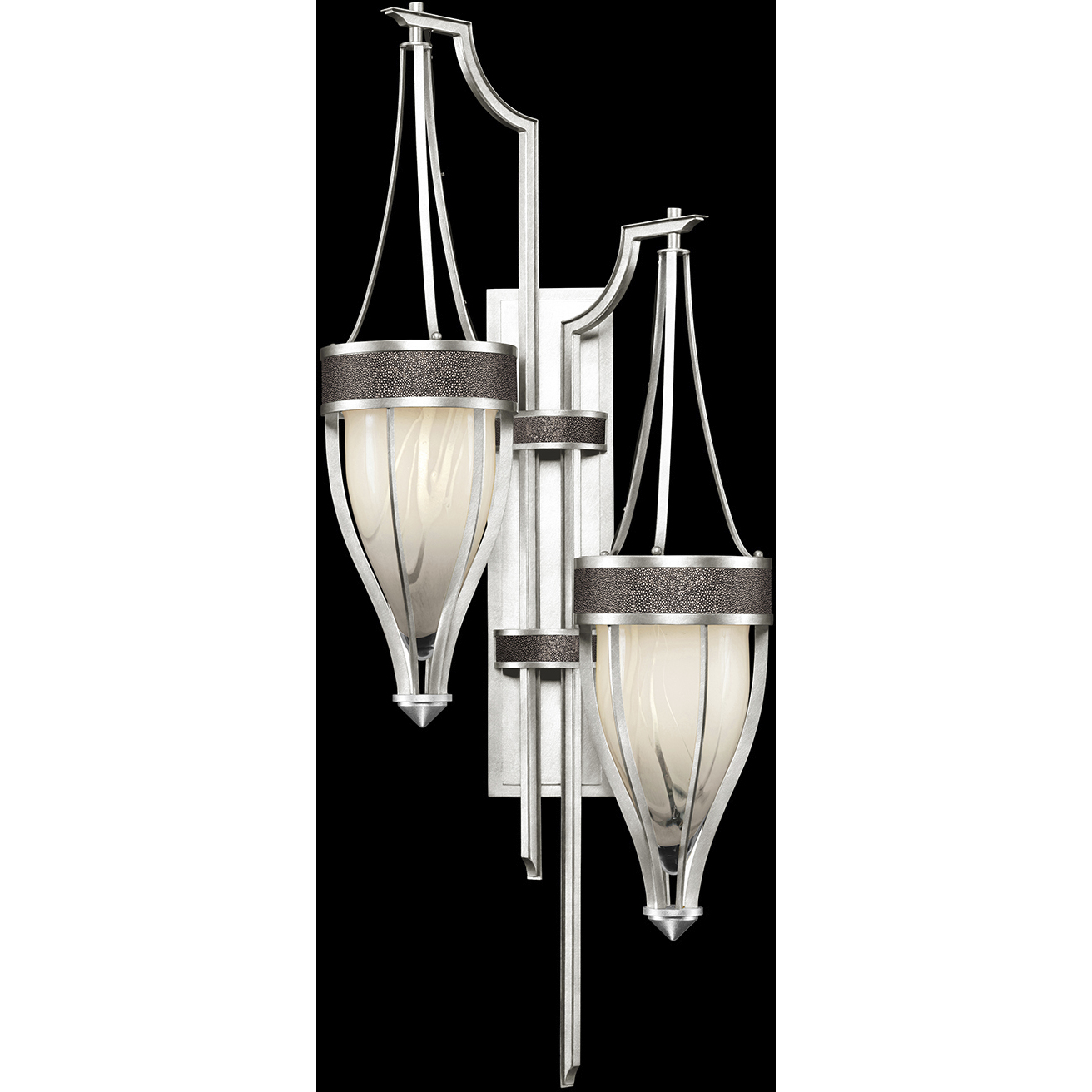 Mirage 2 Light 17.25 inch Silver Sconce Wall Light