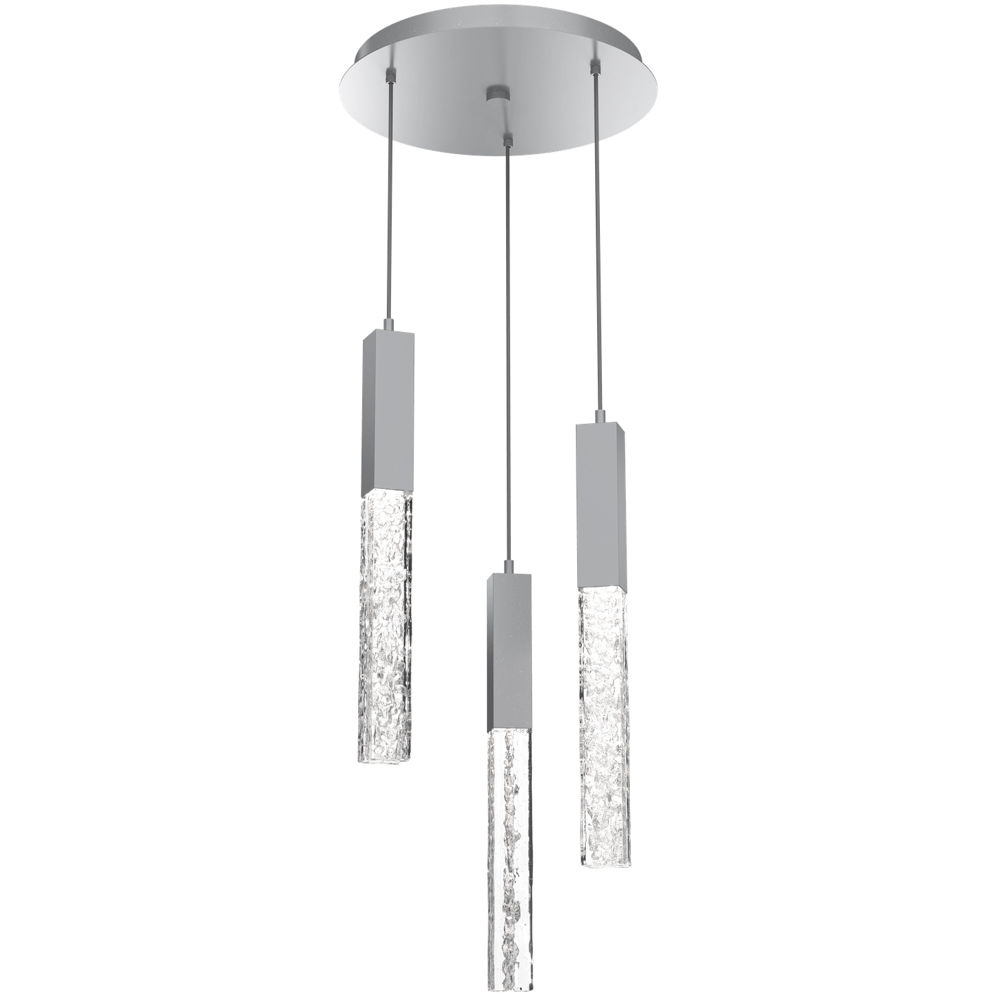 Axis LED 16.5 inch Classic Silver Chandelier Ceiling Light in 3000K LED, Multi-Port