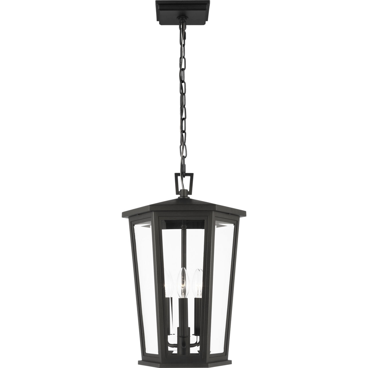 Sean Lavin Witley 3 Light 12.13 inch Textured Black Pendant Lantern Ceiling Light