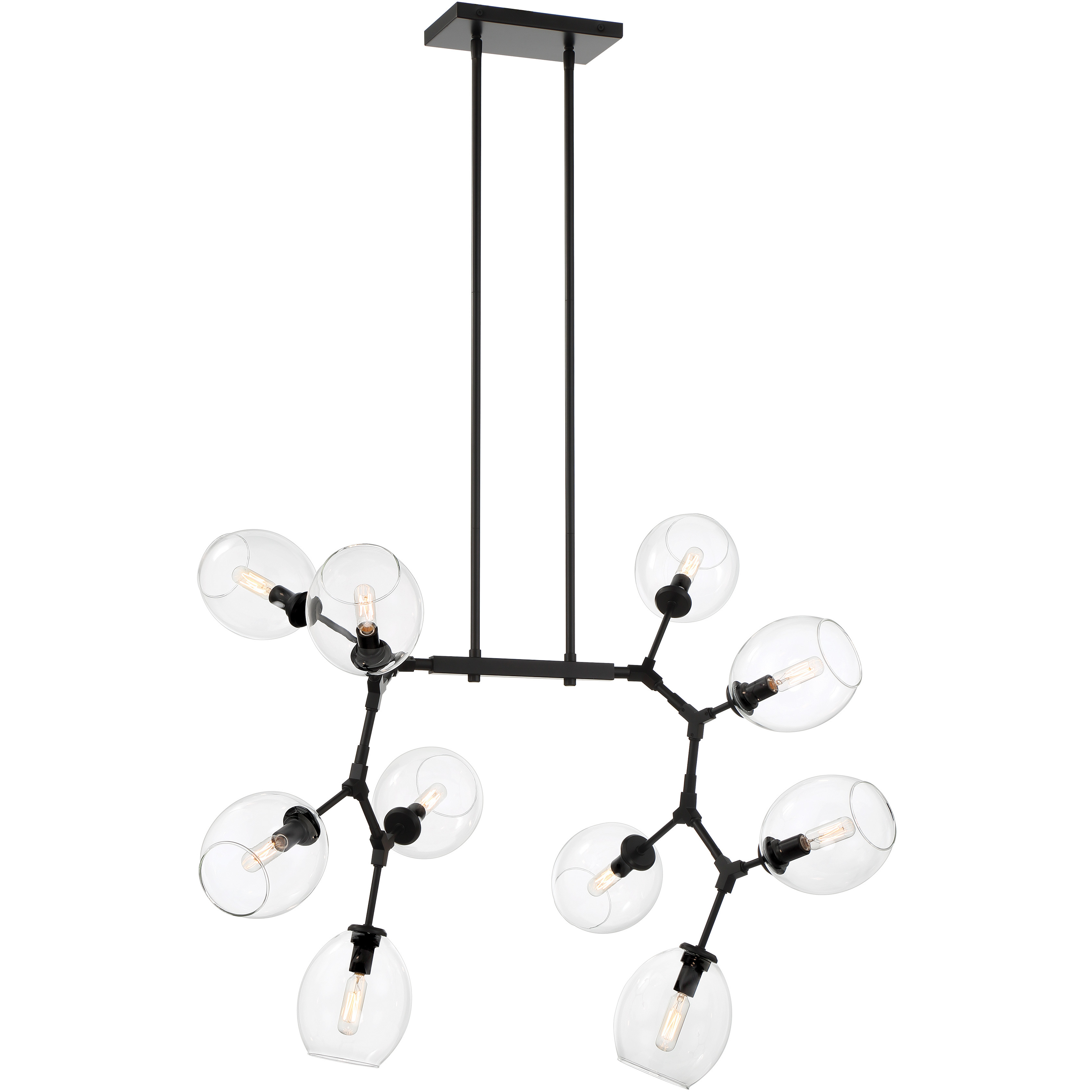Nexpo LED 50.38 inch Coal Chandelier Ceiling Light, Island Light