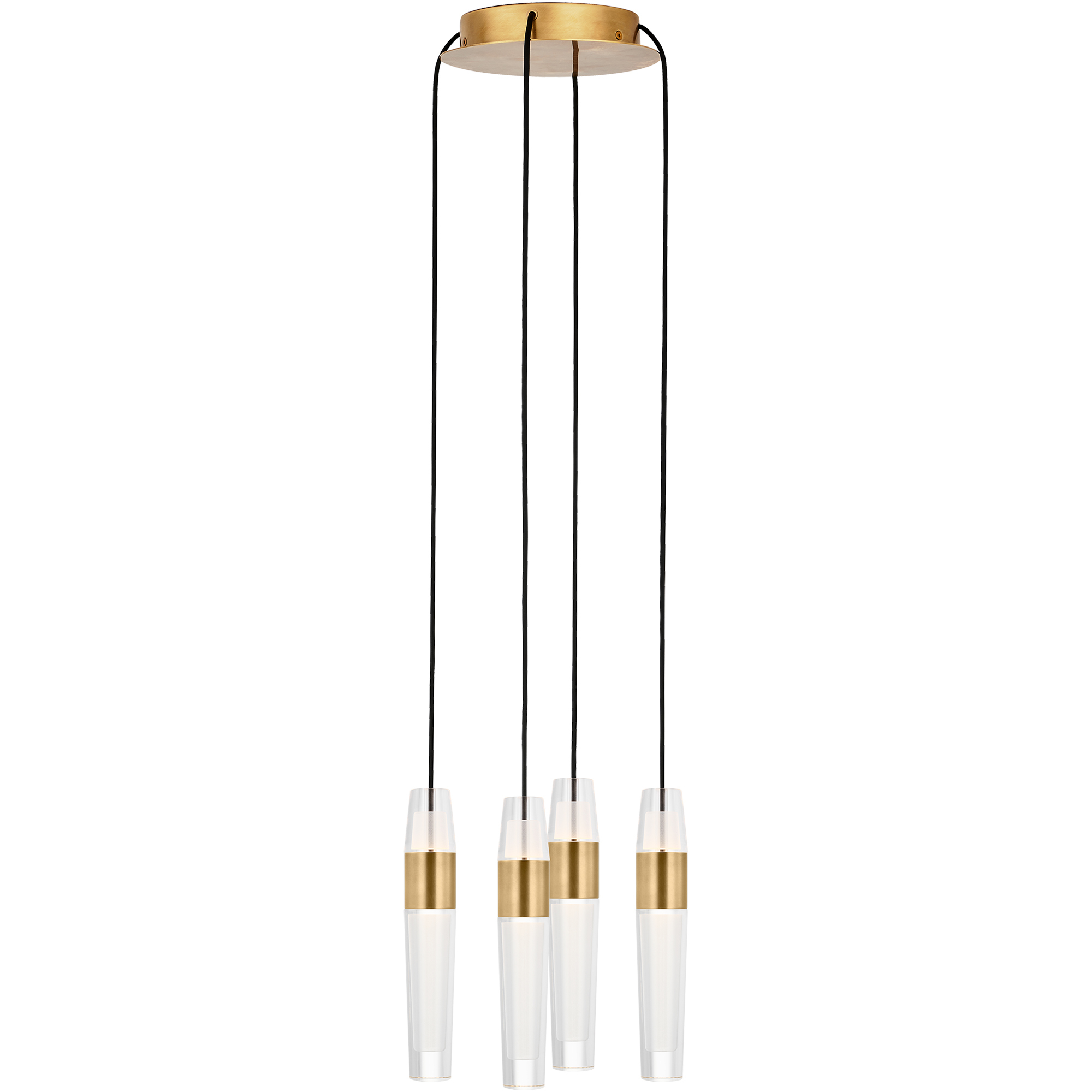 Sean Lavin Lassell 4 Light 10.3 inch Natural Brass Chandelier Ceiling Light