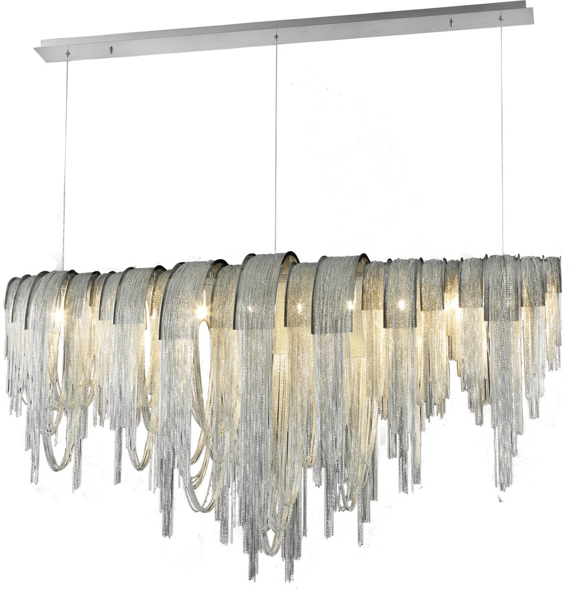 Canada 10 Light 14 inch Chrome Pendant Ceiling Light