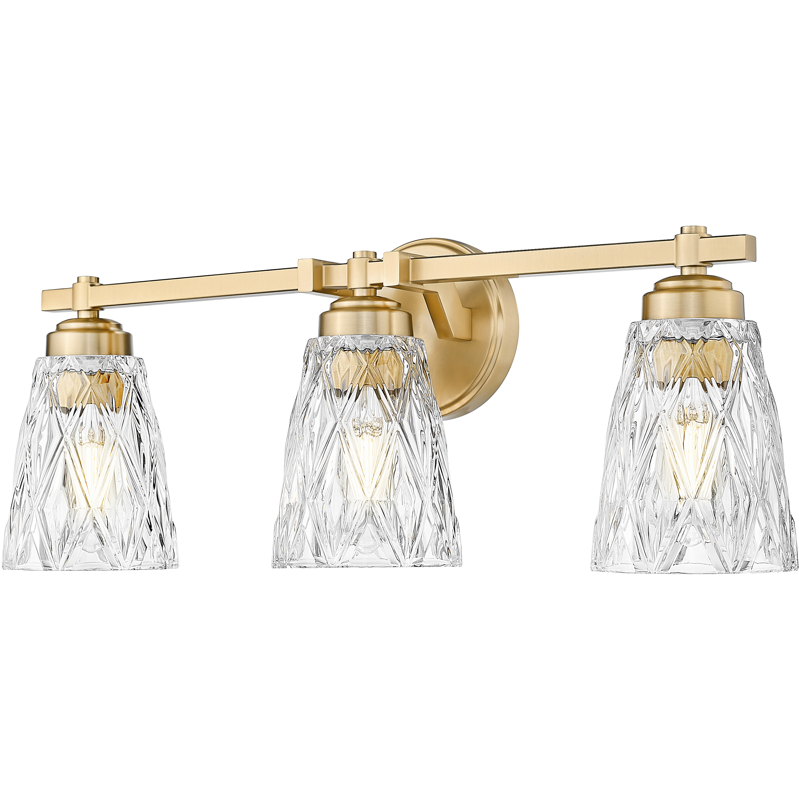 Andree Vanity Wall Light in Modern Gold