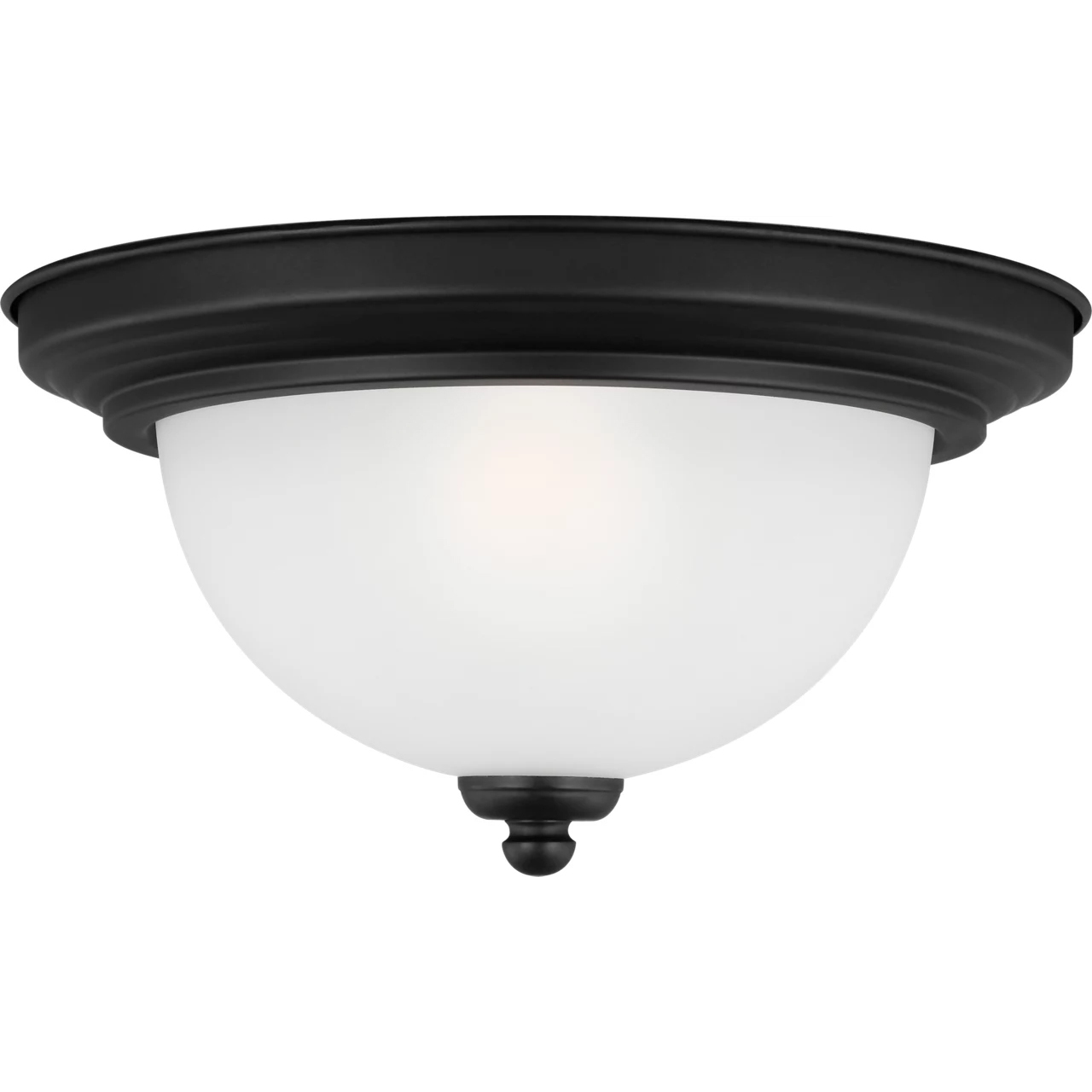 Geary 1 Light 10.5 inch Midnight Black Flush Mount Ceiling Light