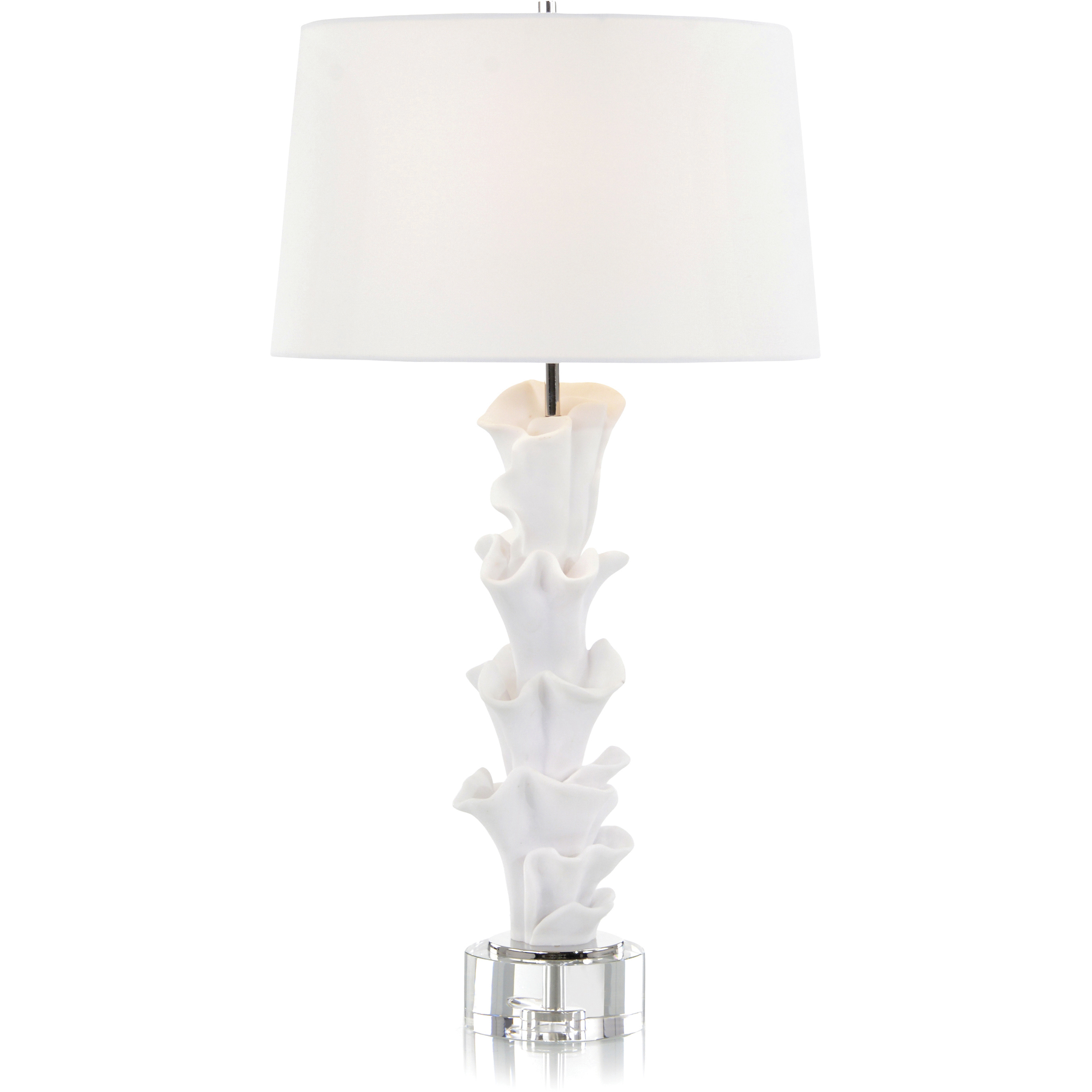 Leah White Table Lamp Portable Light