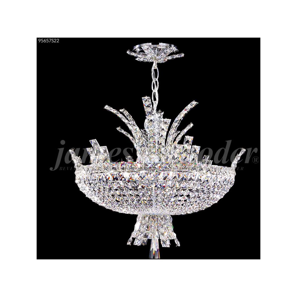 Eclipse Fashion 12 Light Silver Chandelier Ceiling Light