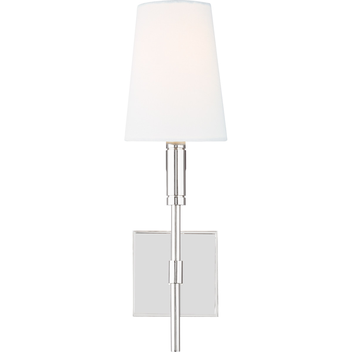 TOB by Thomas O'Brien Beckham Classic 1 Light 5 inch Polished Nickel Wall Sconce Wall Light