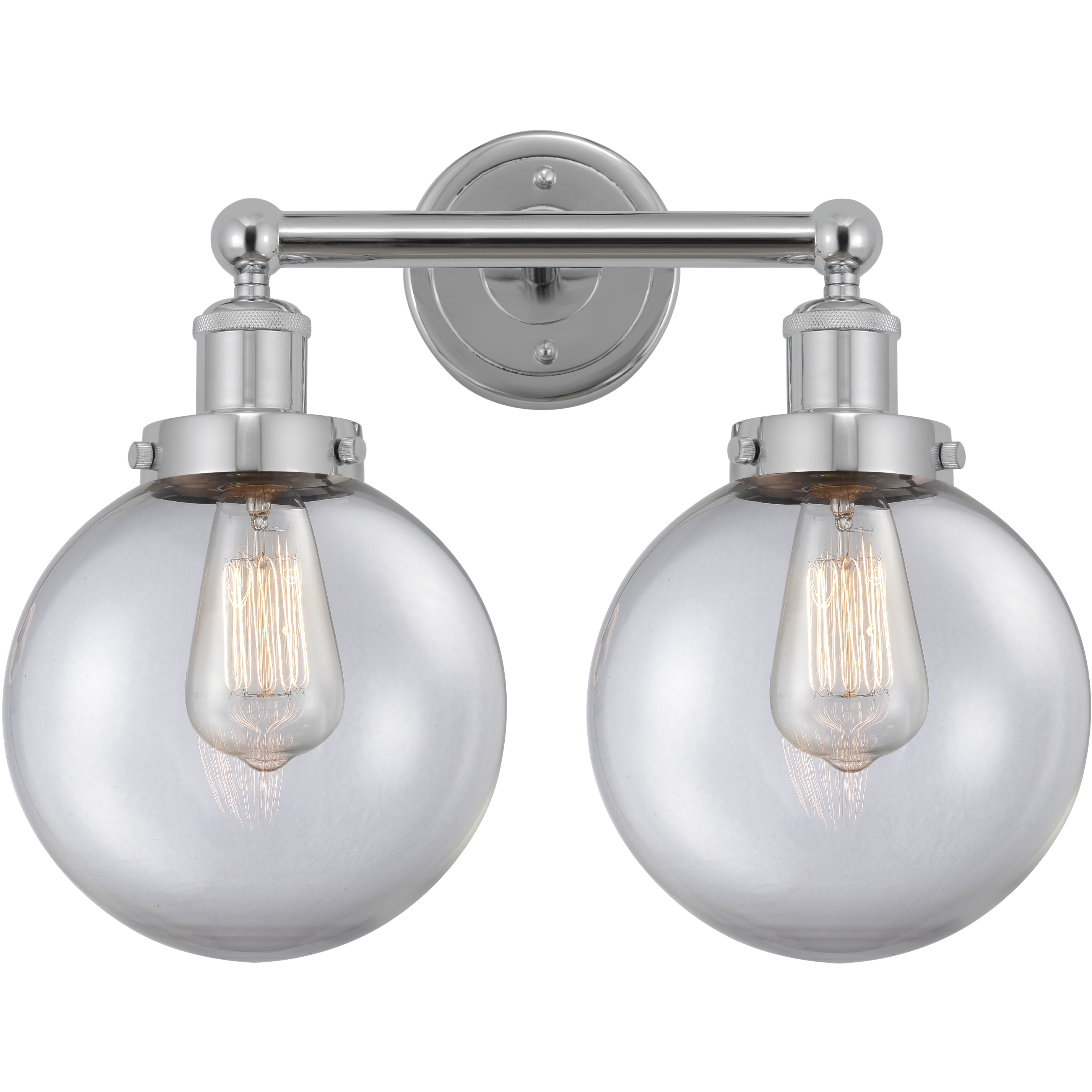 Beacon 2 Light 15.5 inch Polished Chrome Bath Vanity Light Wall Light