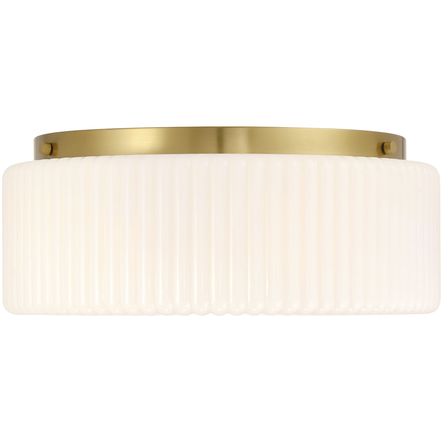 Edgemont 4 Light 20 inch Warm Brass Flush Mount Ceiling Light
