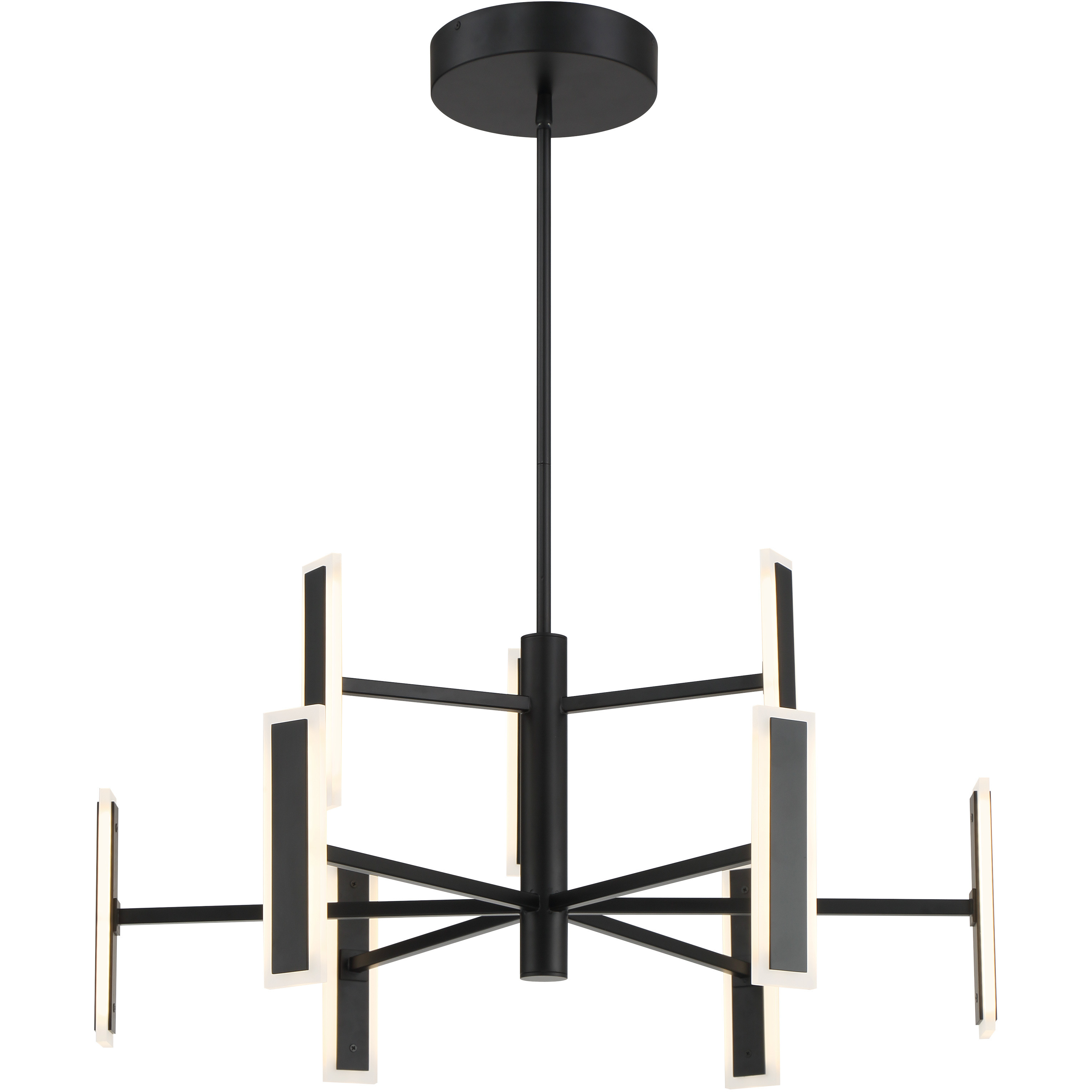 Edge LED 54 inch Coal Chandelier Ceiling Light