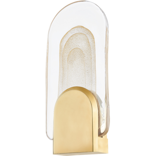 Morganite LED 7 inch Vintage Brass ADA Wall Sconce Wall Light