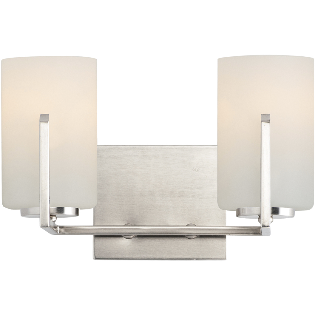 Dart 2 Light 12.5 inch Satin Nickel Bath Vanity Wall Light