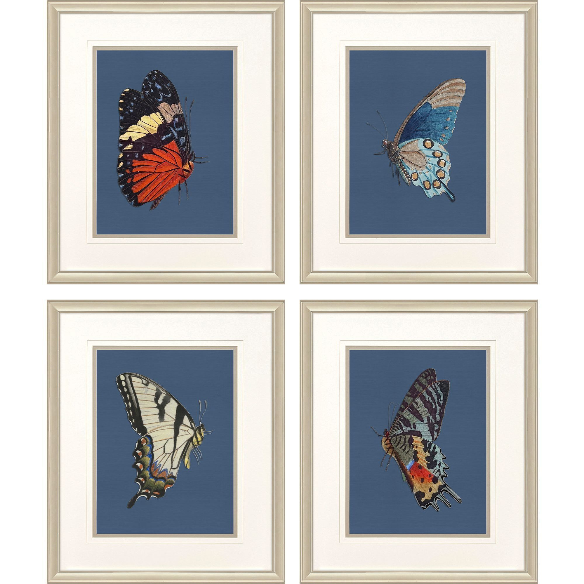 Propac Blue and Green and Multi and Orange Framed Art, Propac