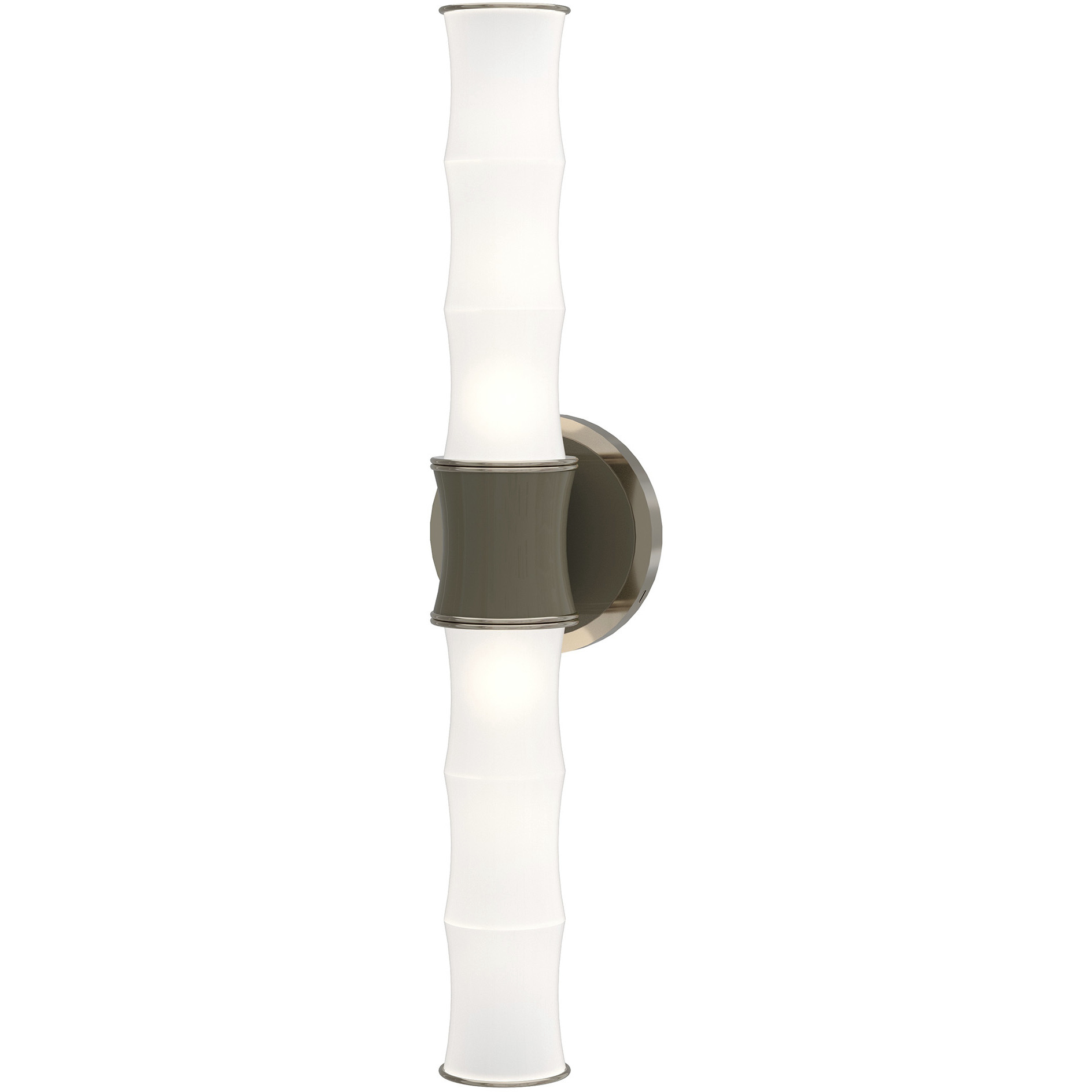 Kane 2 Light 5 inch Smokey Taupe with Polished Nickel ADA Wall Sconce Wall Light in Smoky Taupe