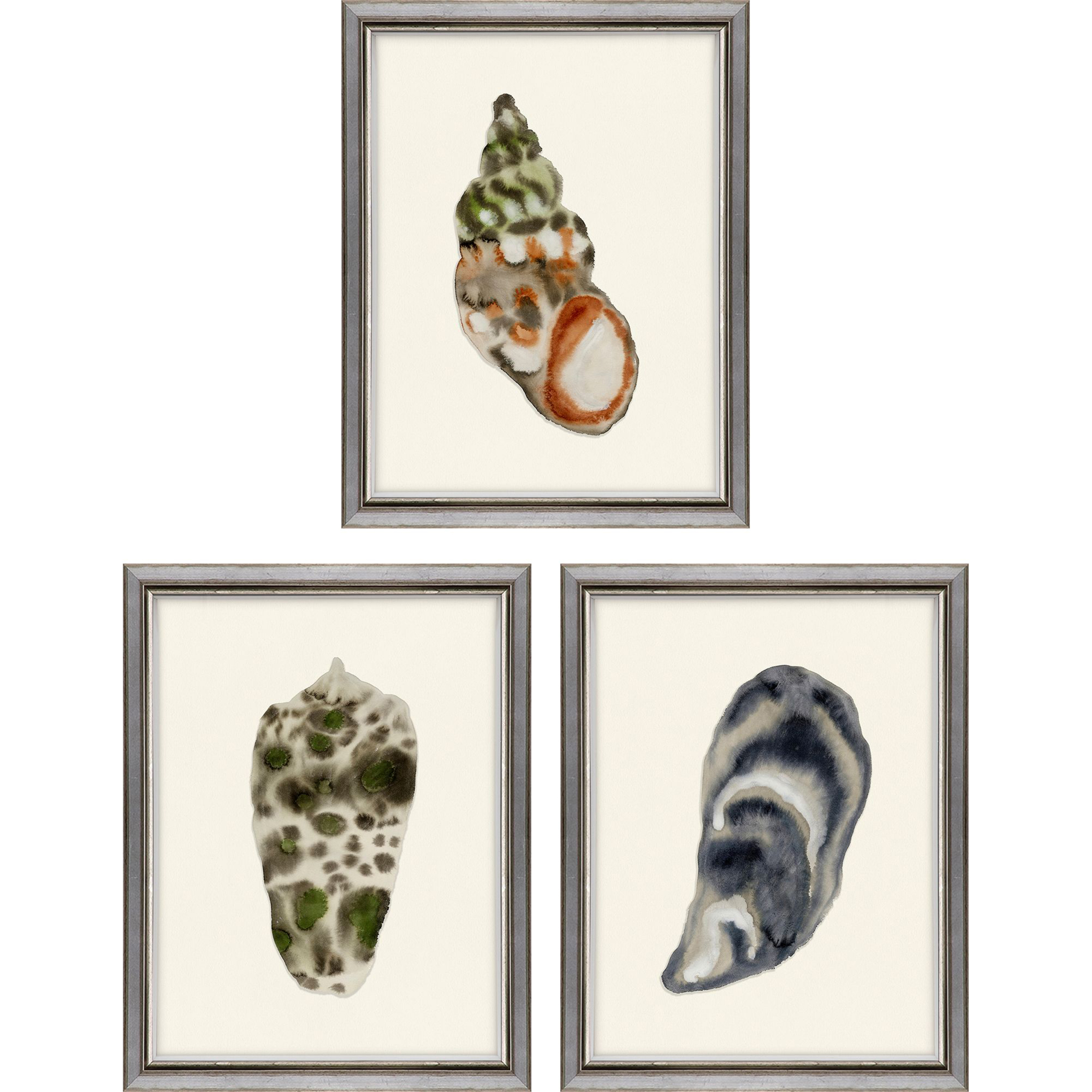 Coastal Collection Multi and Beige and Blue and Neutral Framed Art