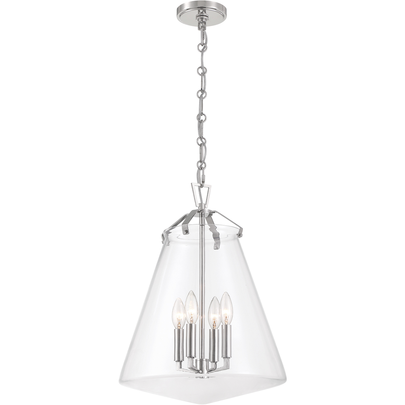 Voss 4 Light 15.25 inch Polished Nickel Pendant Ceiling Light