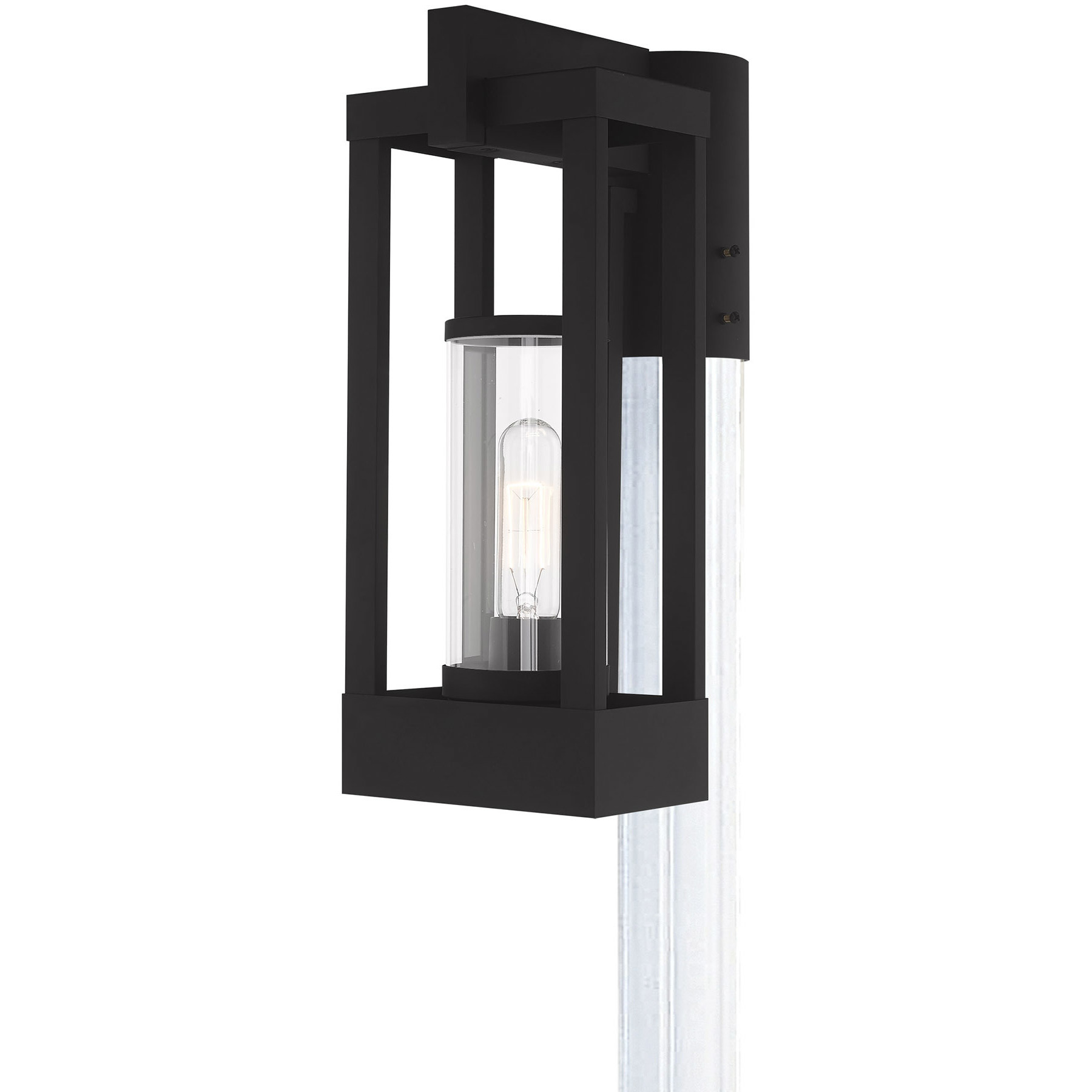Delancey 1 Light 15.13 inch Black Medium Outdoor Post Top Lantern