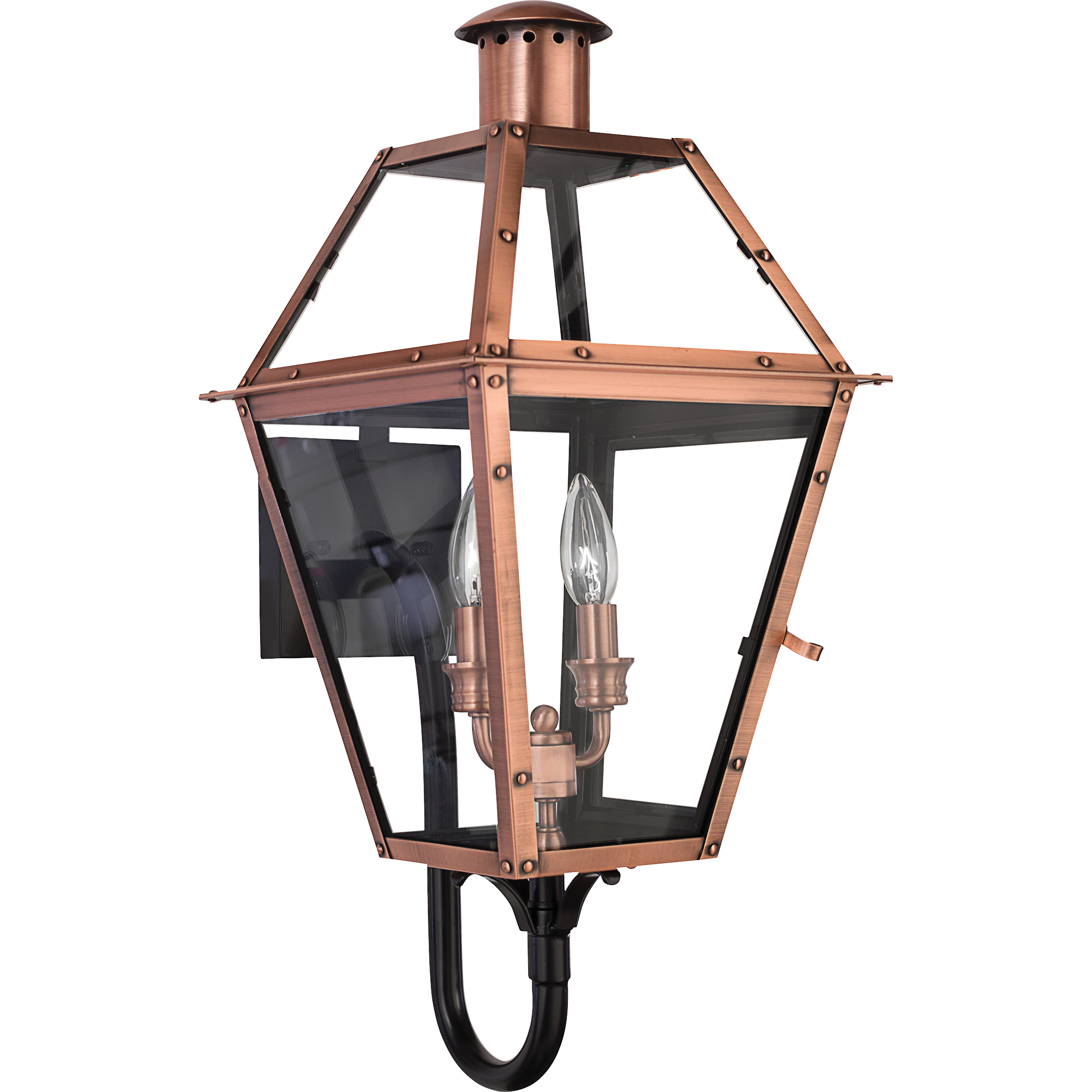 Quoizel Rue De Royal 2 Light 24 inch Aged Copper Outdoor Wall Lantern RO8311AC - Open Box