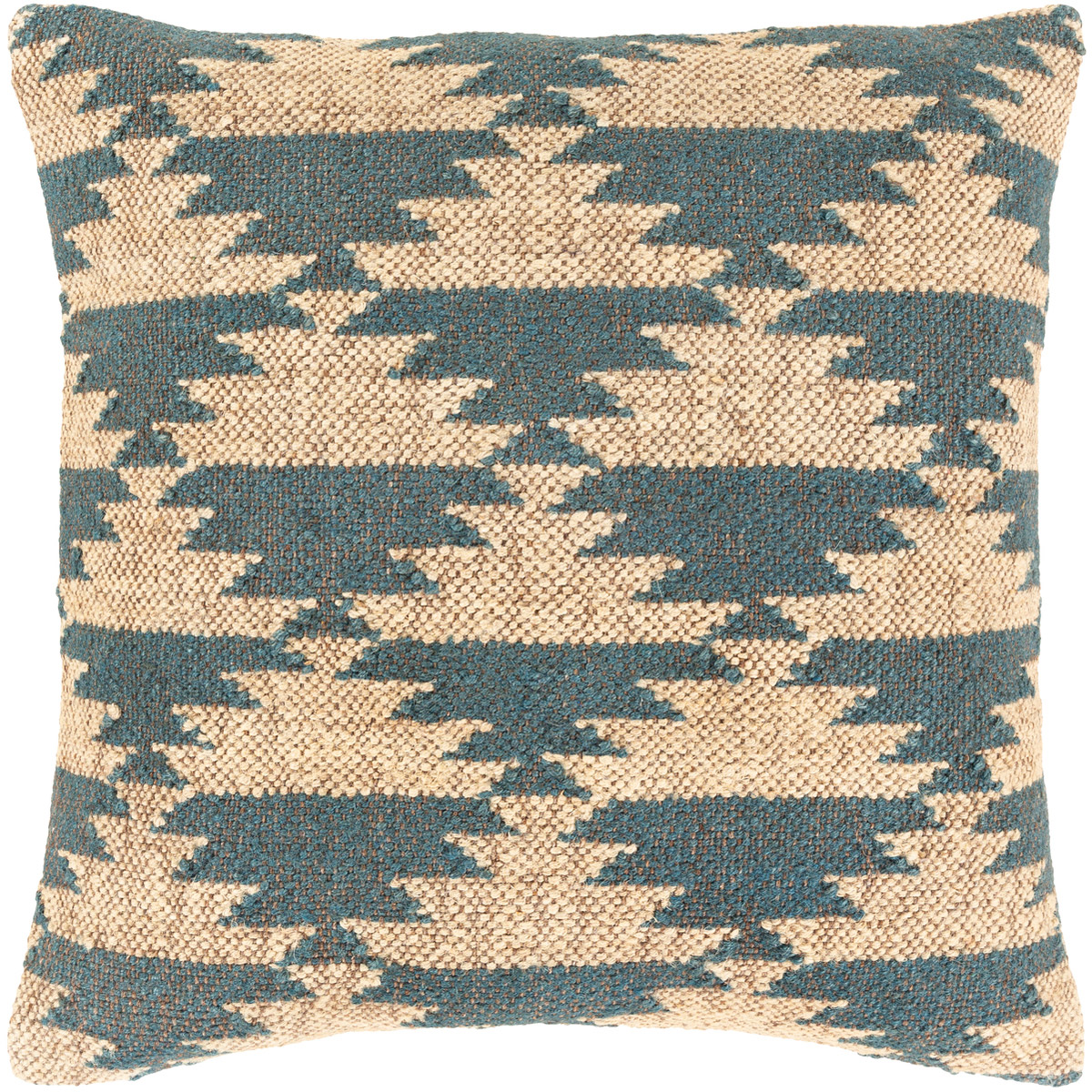 Gada 20 X 20 inch Beige/Teal/Khaki/Camel Pillow Kit, Square