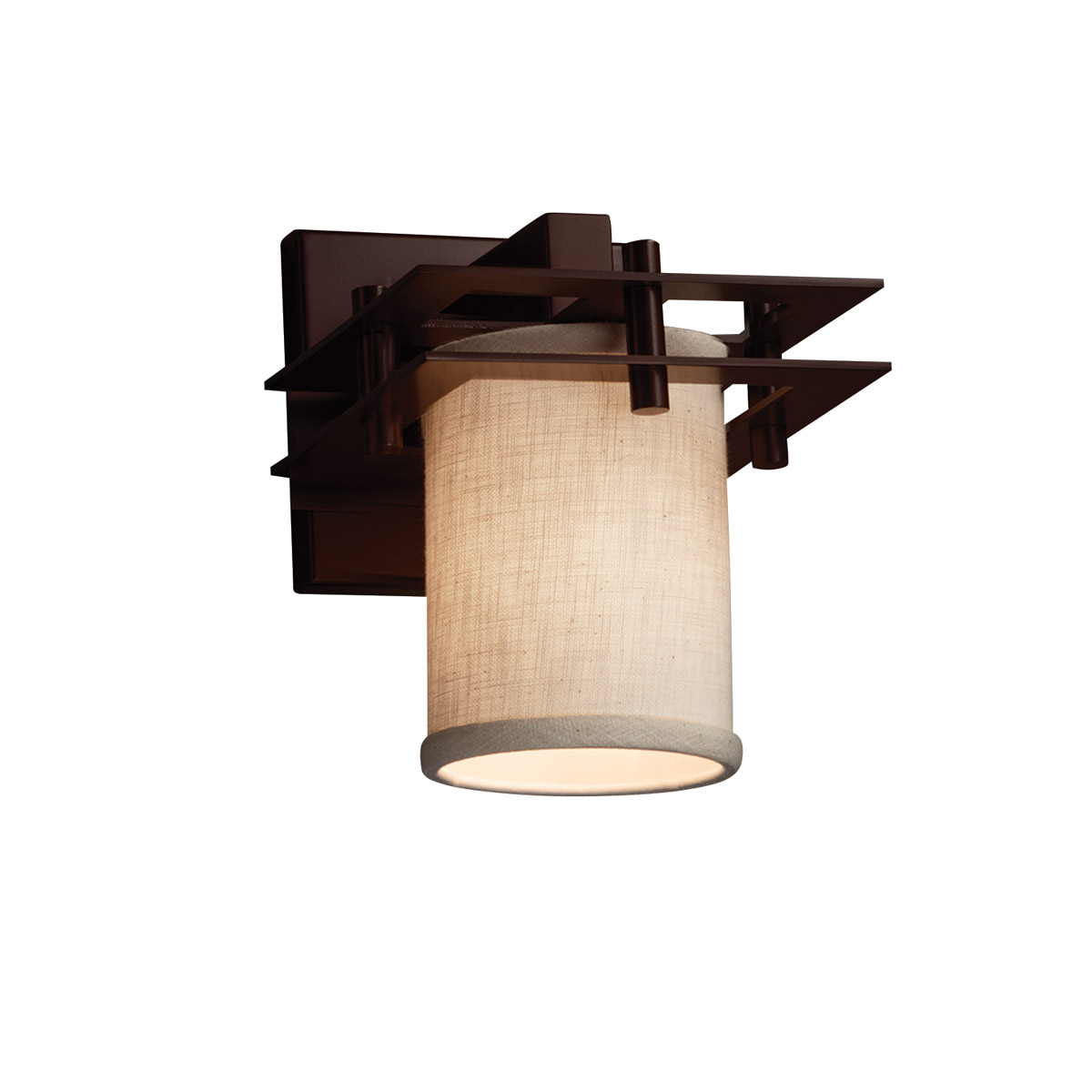 Textile LED 7 inch Dark Bronze Wall Sconce Wall Light