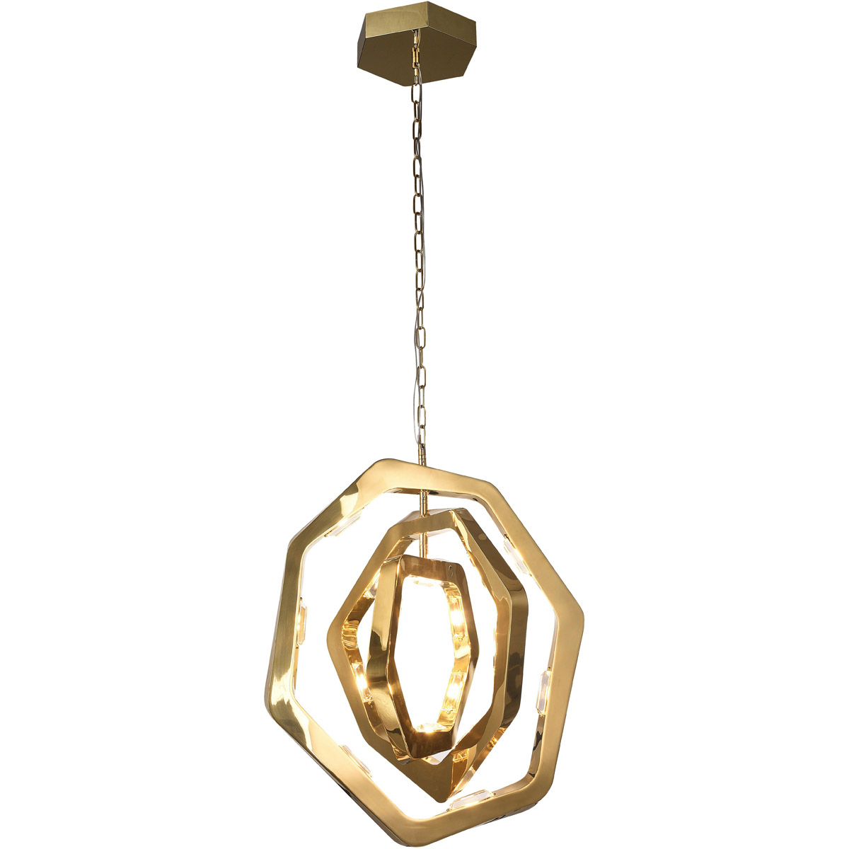 Nl Series LED 22 inch Gold Pendant Ceiling Light