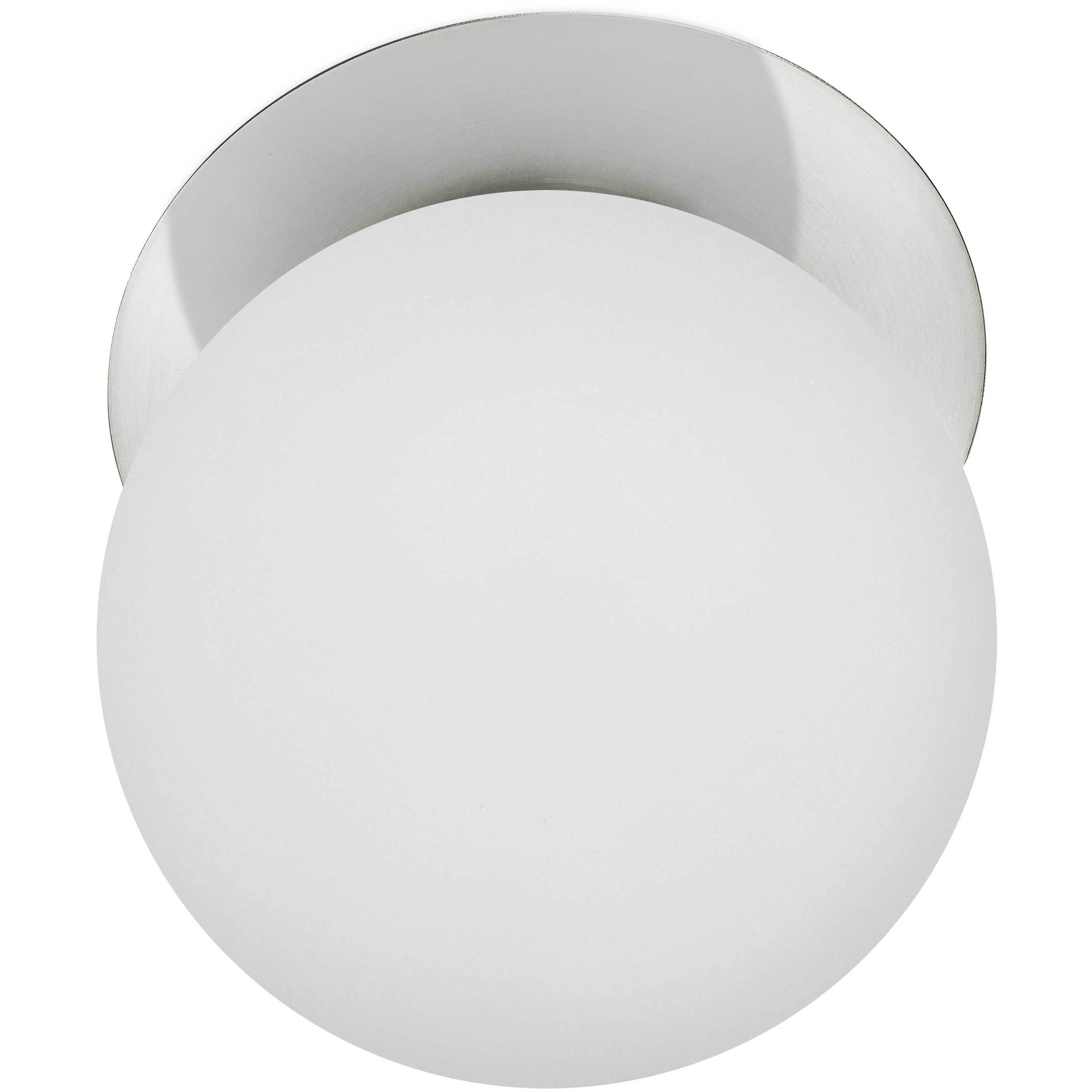 Burlat 1 Light 12.5 inch Polished Chrome Wall Sconce/Flush Mount Wall Light in White
