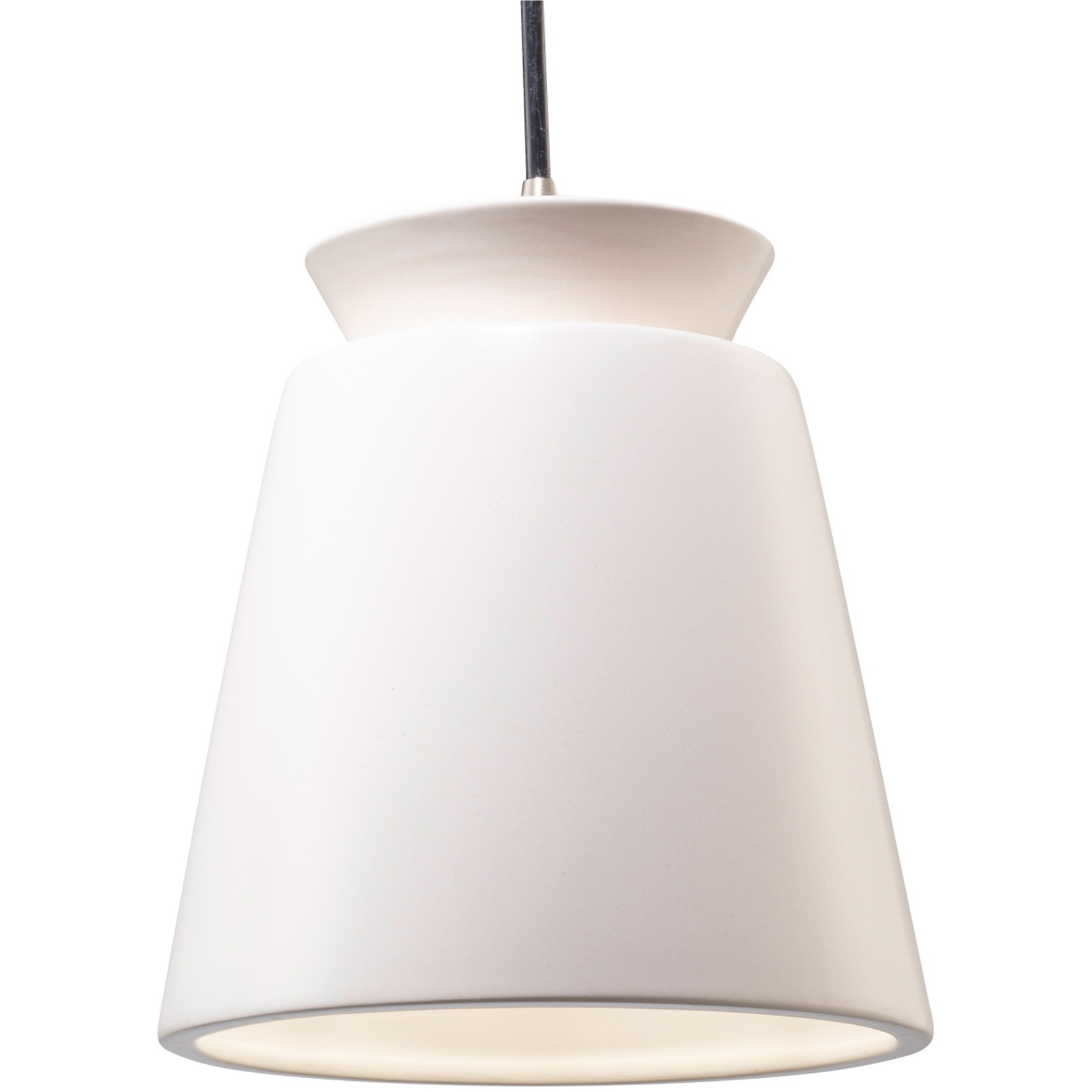 Radiance Collection LED 8 inch Matte Black Pendant Ceiling Light