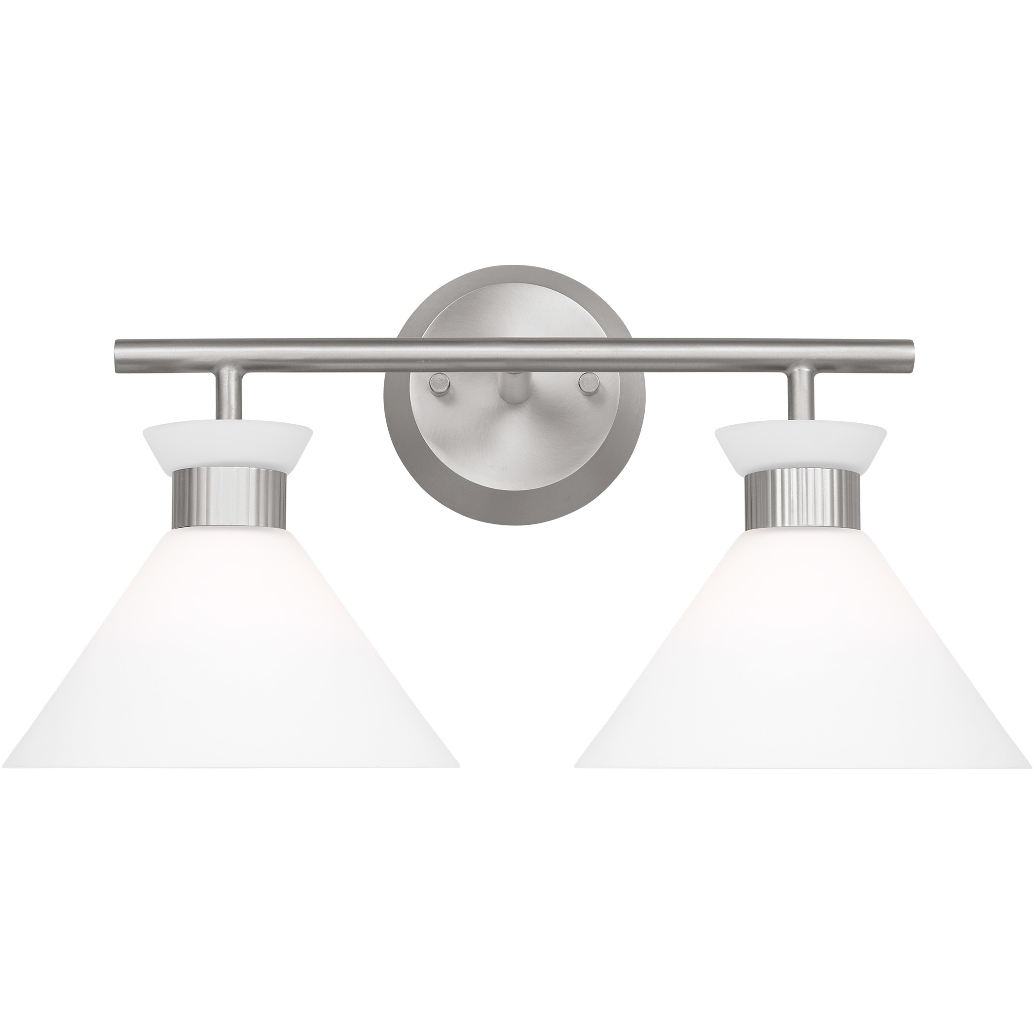 Drew & Jonathan Belcarra 2 Light 17.25 inch Brushed Steel Wall Bath Fixture Wall Light