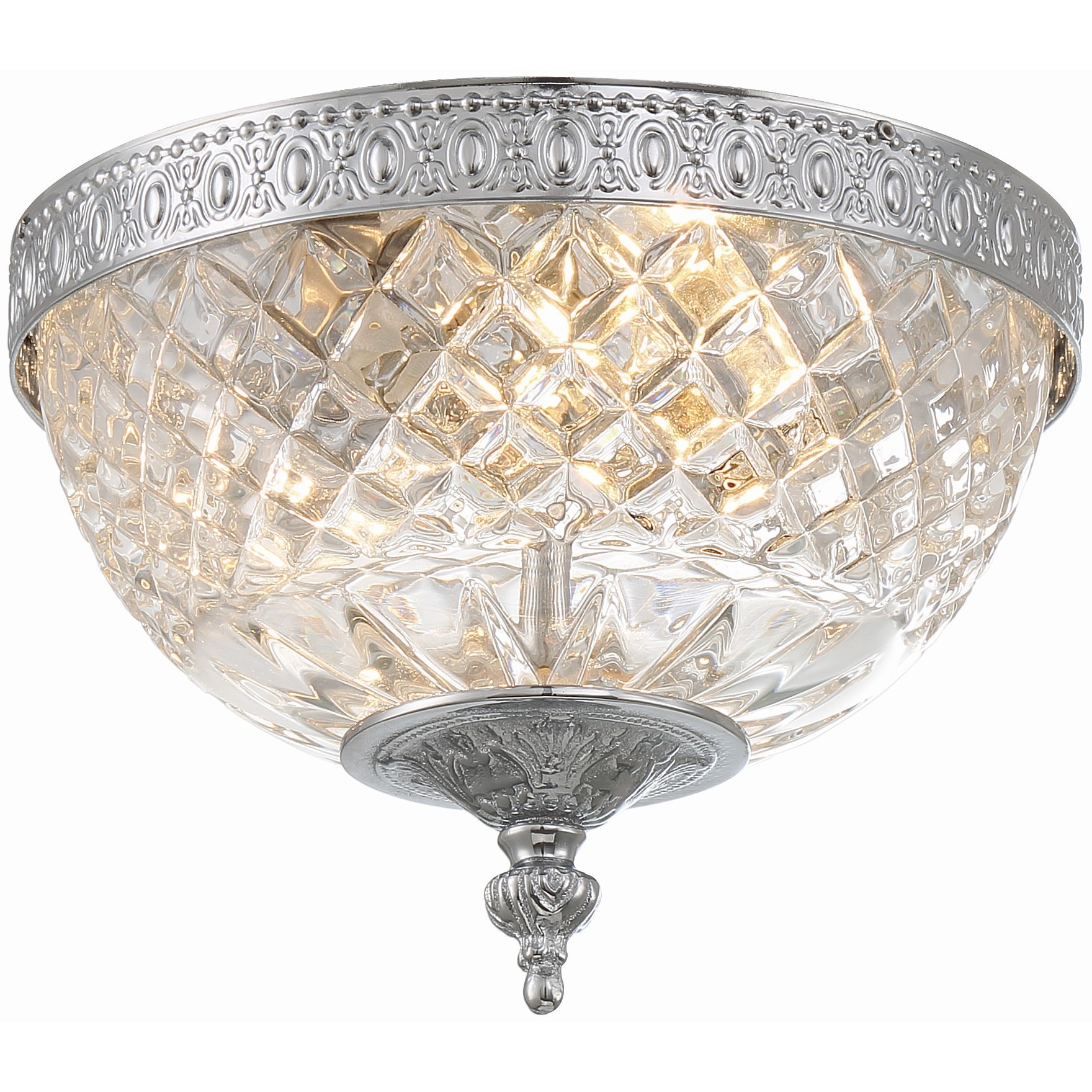 Radley 2 Light 8 inch Polished Chrome Flush Ceiling Light