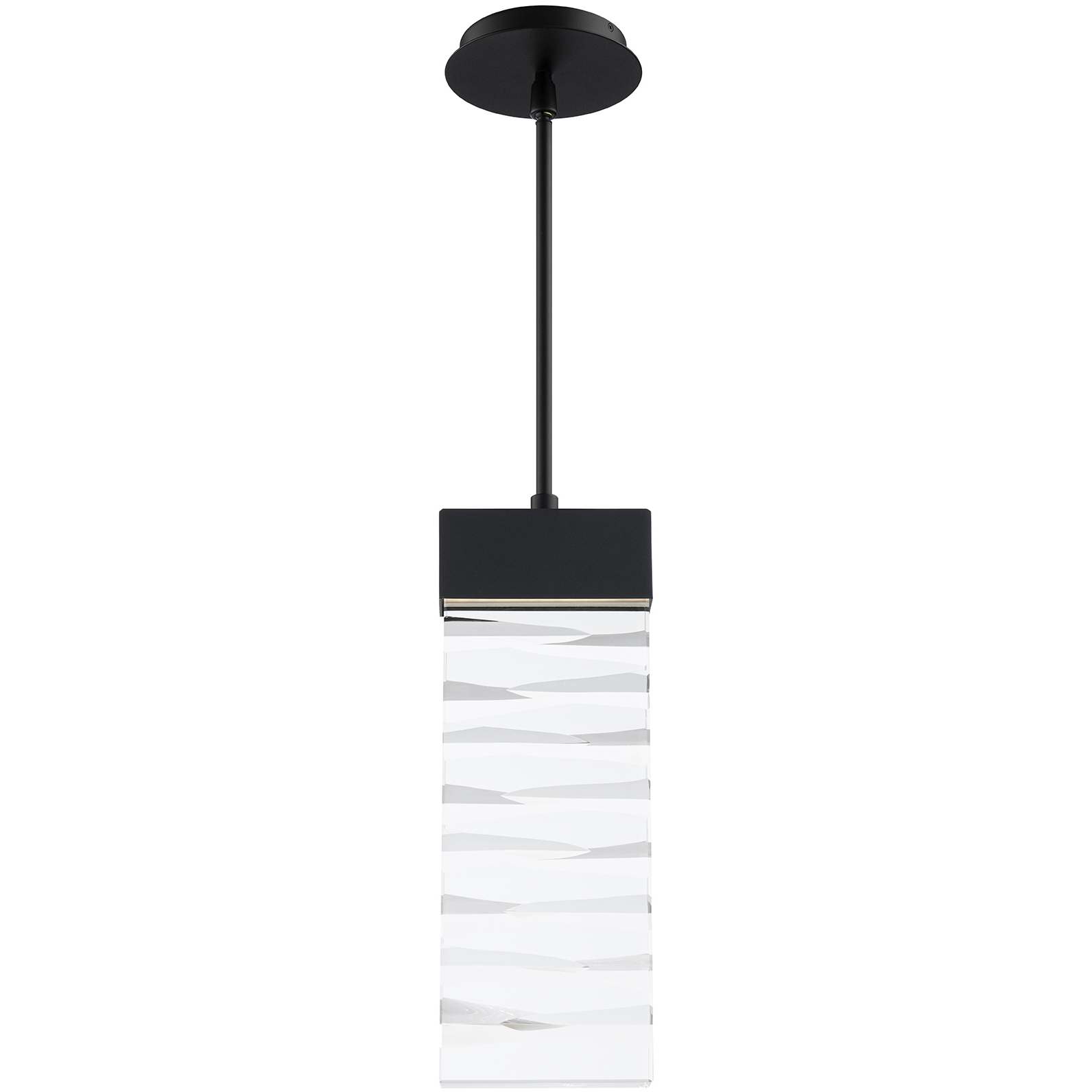 Beyond Labrynth LED 2 inch Black Mini Pendant Ceiling Light