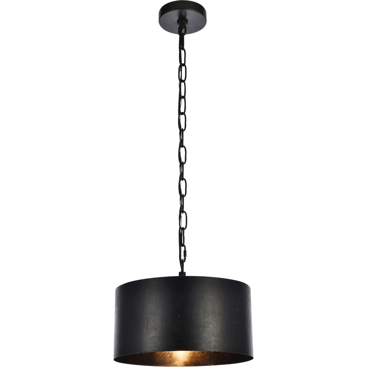 Miro 1 Light 15 inch Vintage Black Pendant Ceiling Light