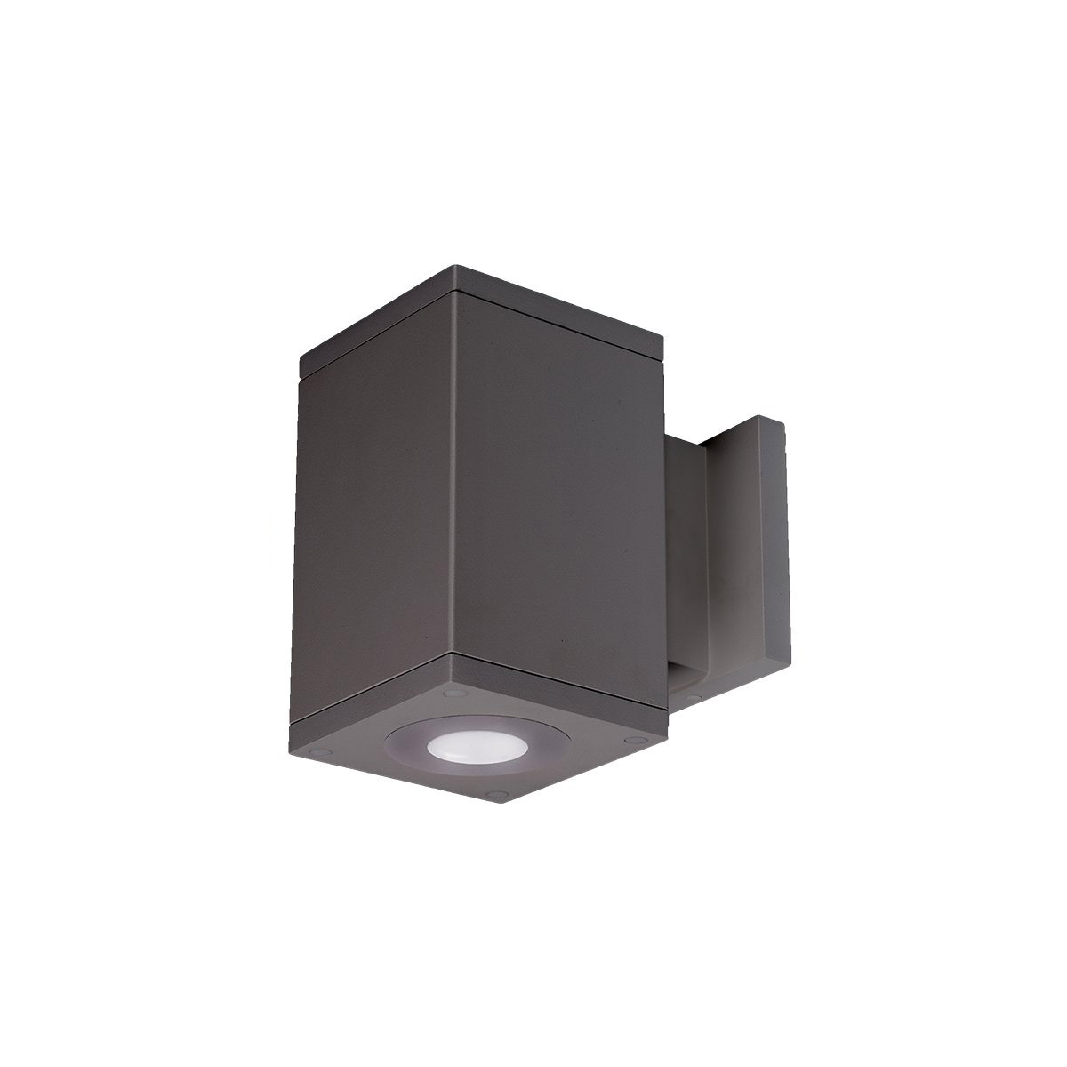 Cube Arch LED 4.5 inch Graphite Sconce Wall Light in Flood, 85, 3500K, Away From Wall
