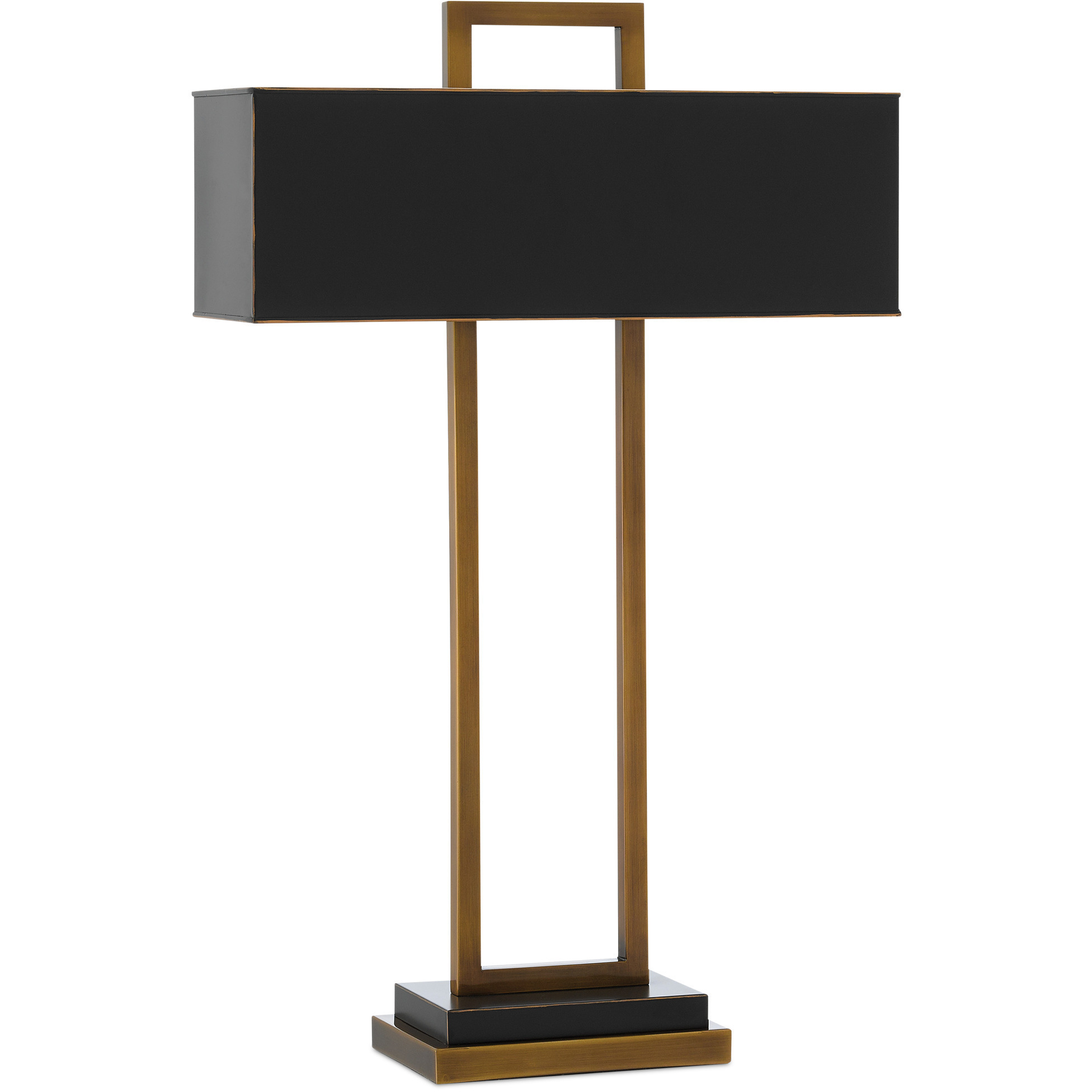 Otto 30.75 inch 40 watt Antique Brass and Oil Rubbed Bronze Table Lamp Portable Light