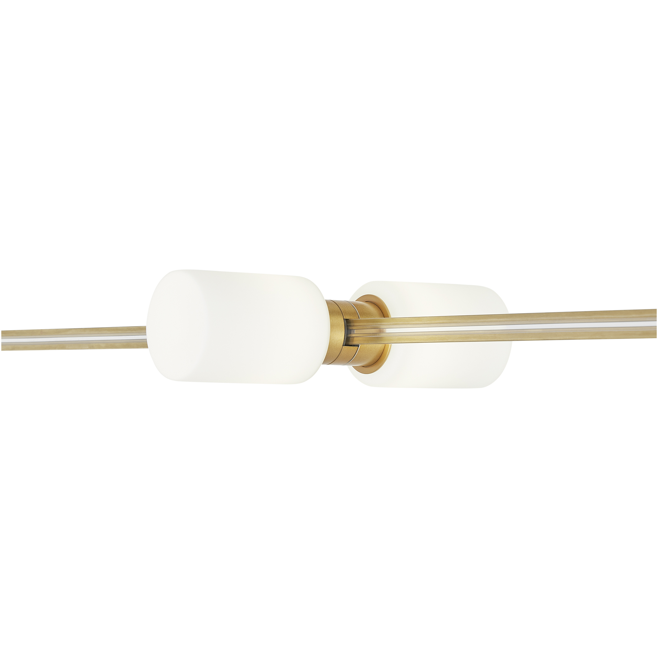 Sean Lavin Modern Aged Brass Low-Voltage Track Head Ceiling Light, Integrated LED