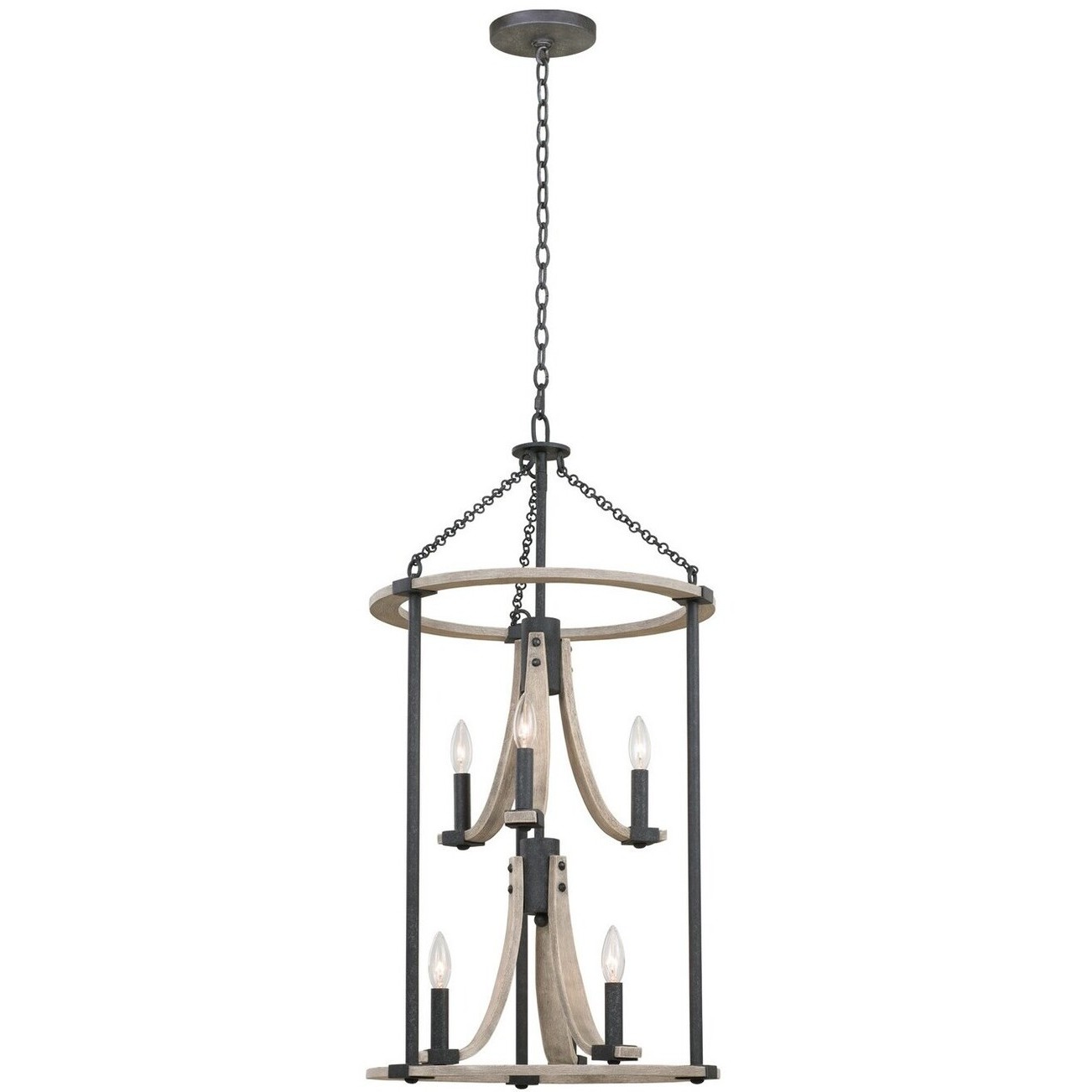 Middleton 6 Light 18 inch Natural Iron Foyer Light Ceiling Light