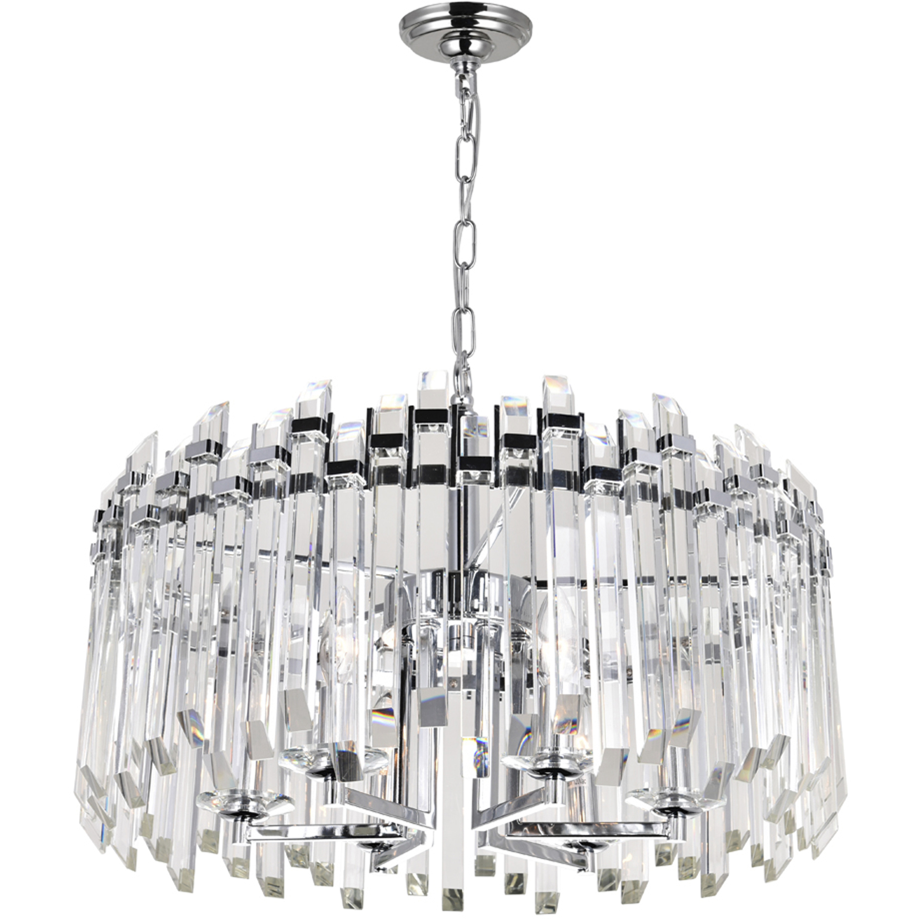 Henrietta 6 Light 24 inch Chrome Chandelier Ceiling Light