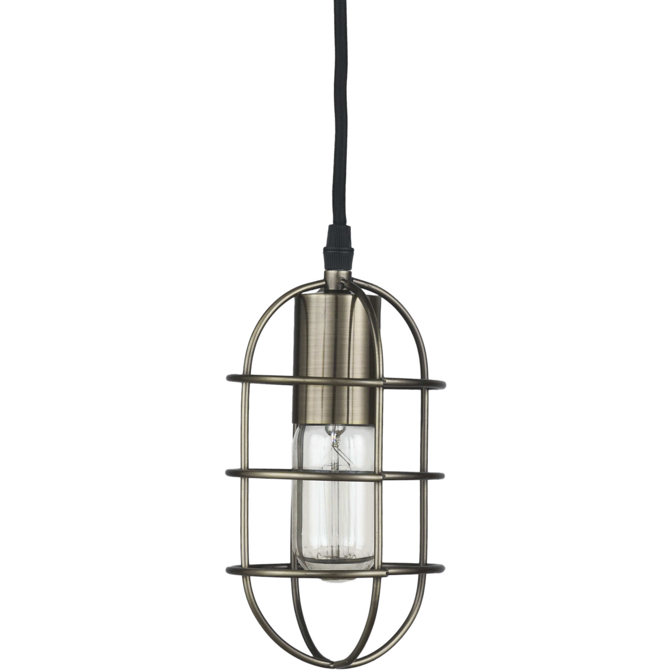 Hines 4 inch Antiqued Brass Pendant Light Ceiling Light